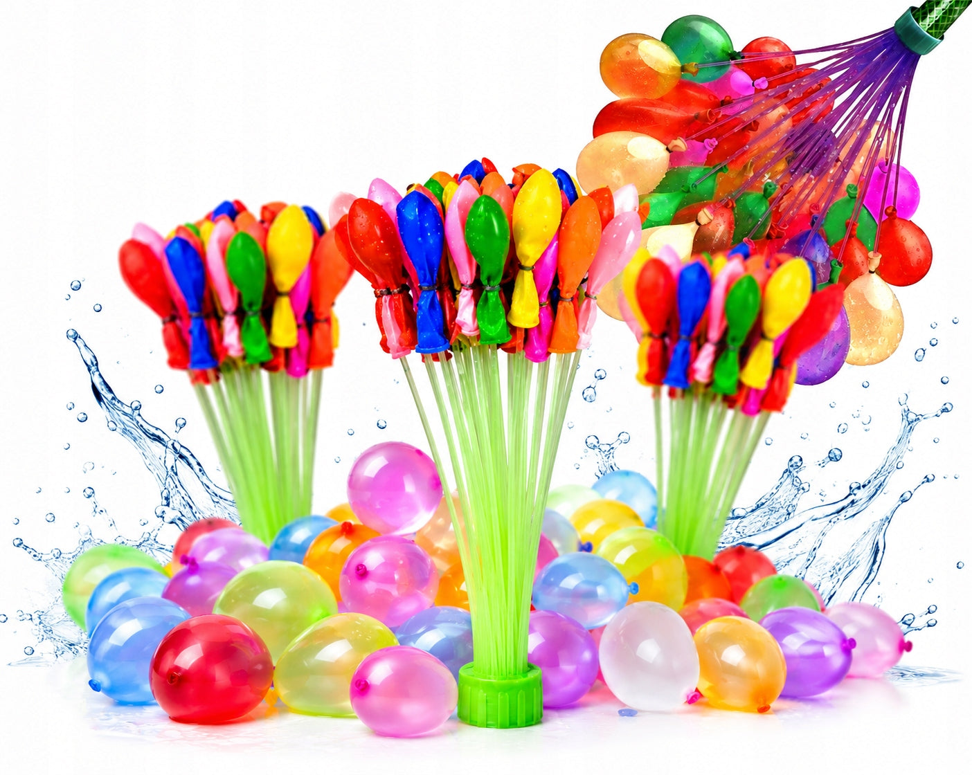 WATER BALLOONS 111 PCS WATER BOMBS THREAD AUTOMATIC STRONG RUBBER ŚMINGUS DYNGUS