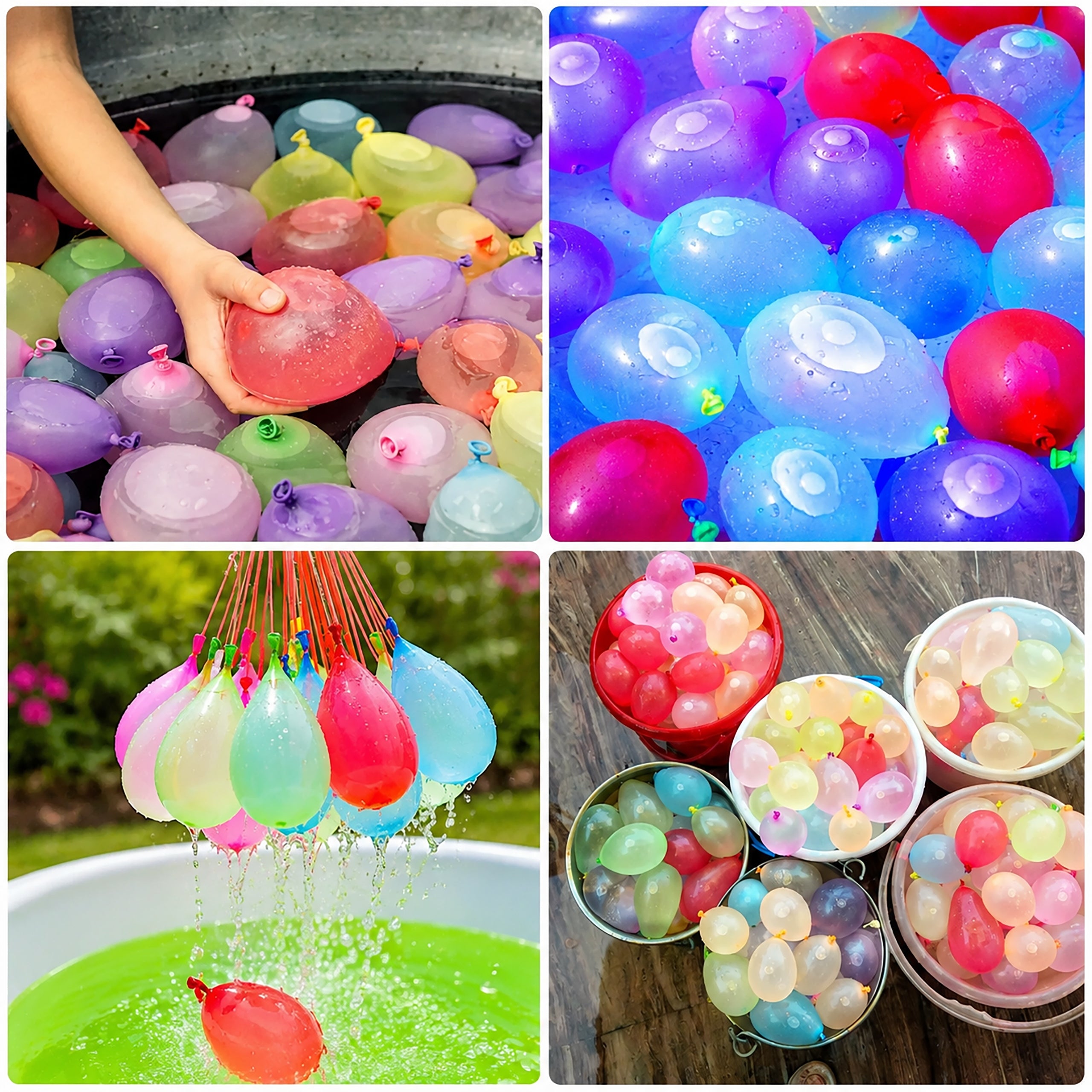 WATER BALLOONS SET OF 1000PCS SELF-CLOSING WATER BOMBS AUTOMATIC+THREAD Brand no brand