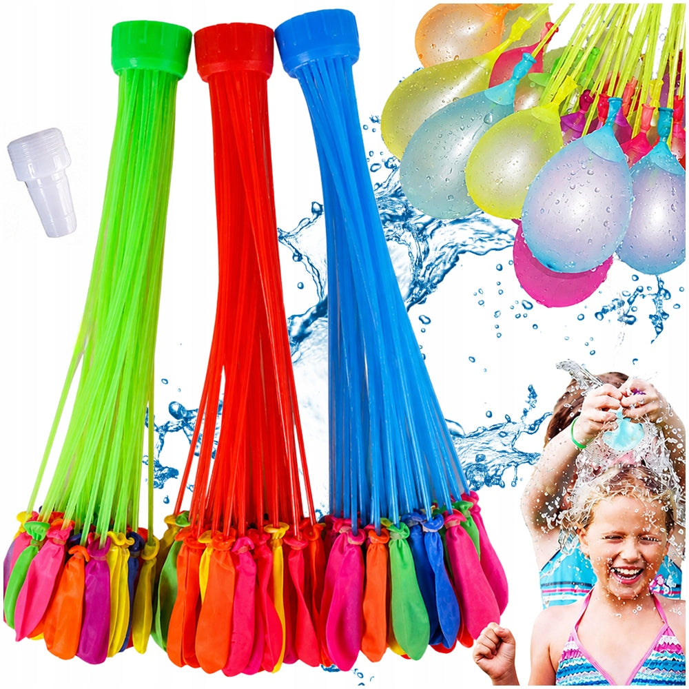 WATER BALLOONS WATER BOMBS AUTOMATIC SELF-CLOSING 111pcs child's day
