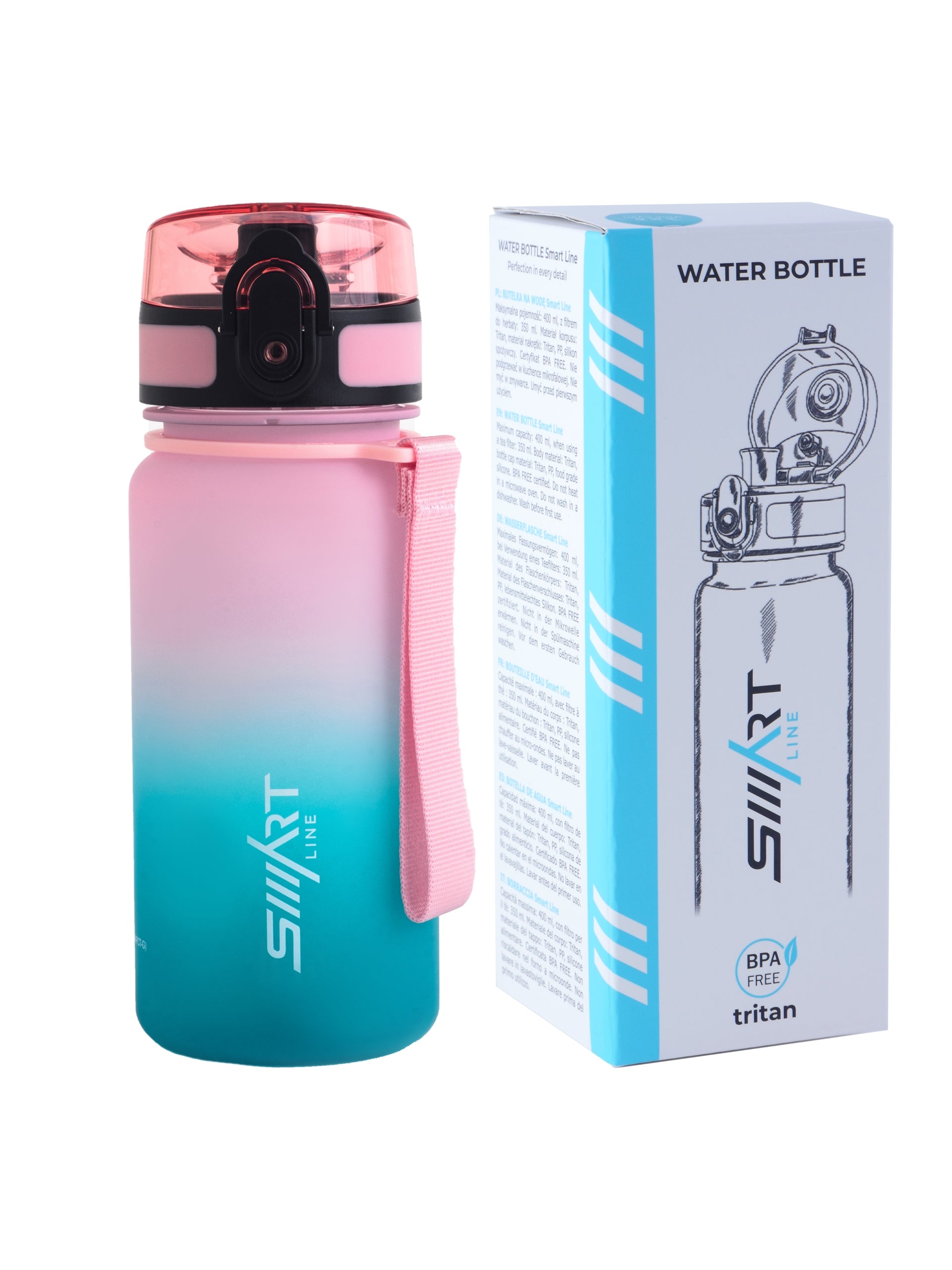 WATER BOTTLE 350ml TRITAN AIRTIGHT SPORTS BOTTLE Packaging status original