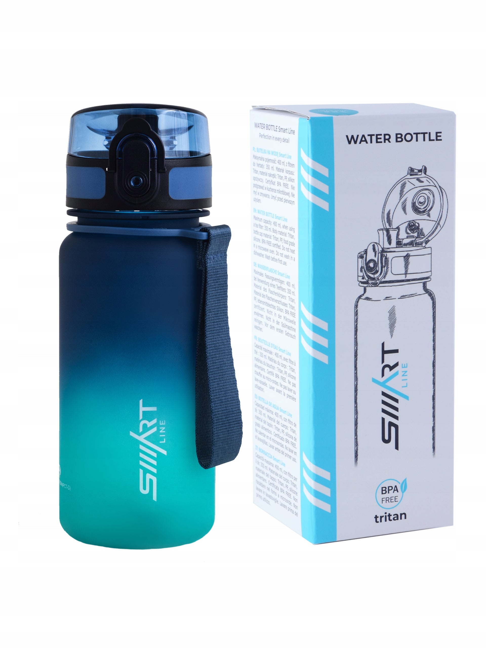 WATER BOTTLE 350ml TRITAN AIRTIGHT SPORTS BOTTLE Packaging status original