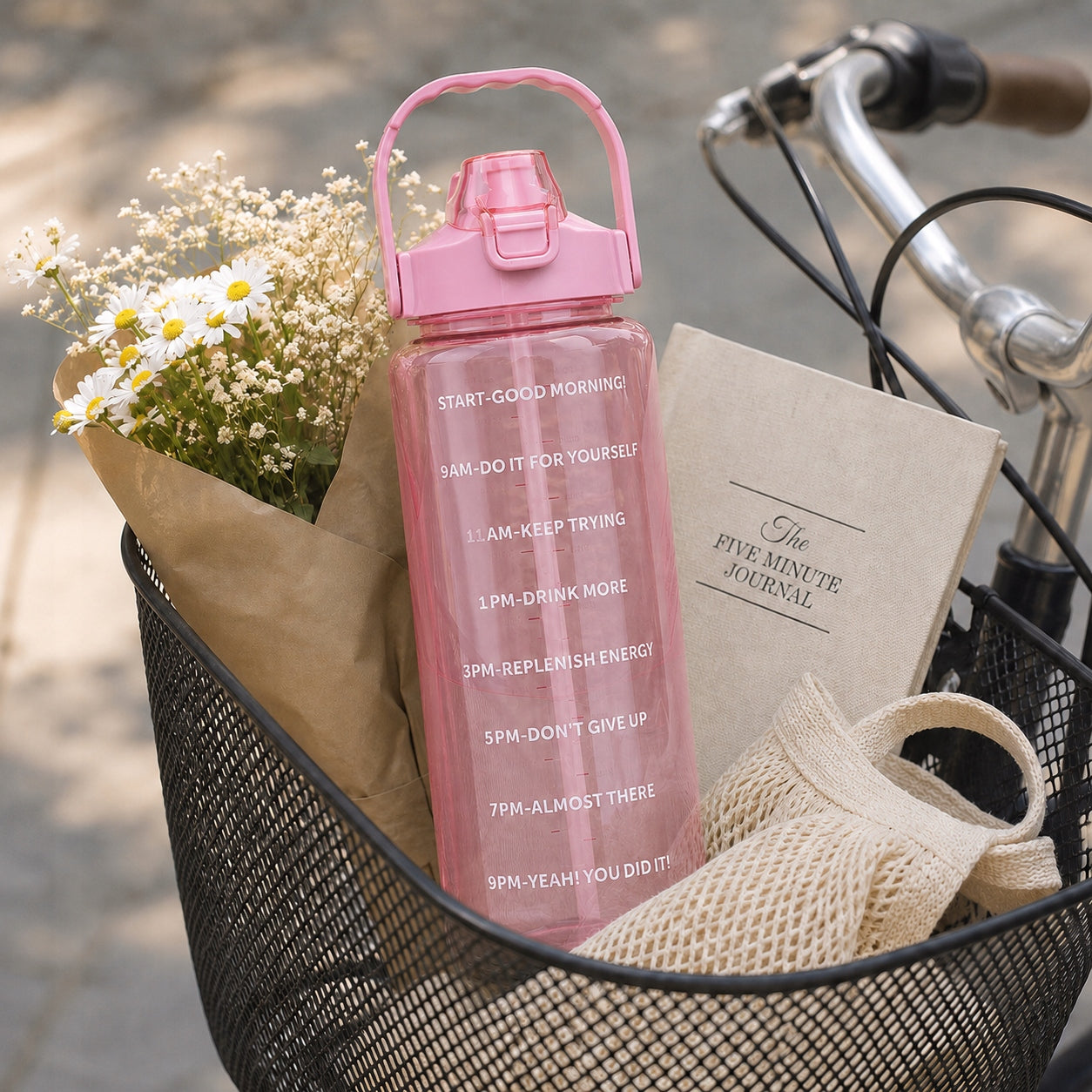 WATER BOTTLE 3x Motivational Bottle Set 2L 900ml 300ml Gym Straw Brand no brand