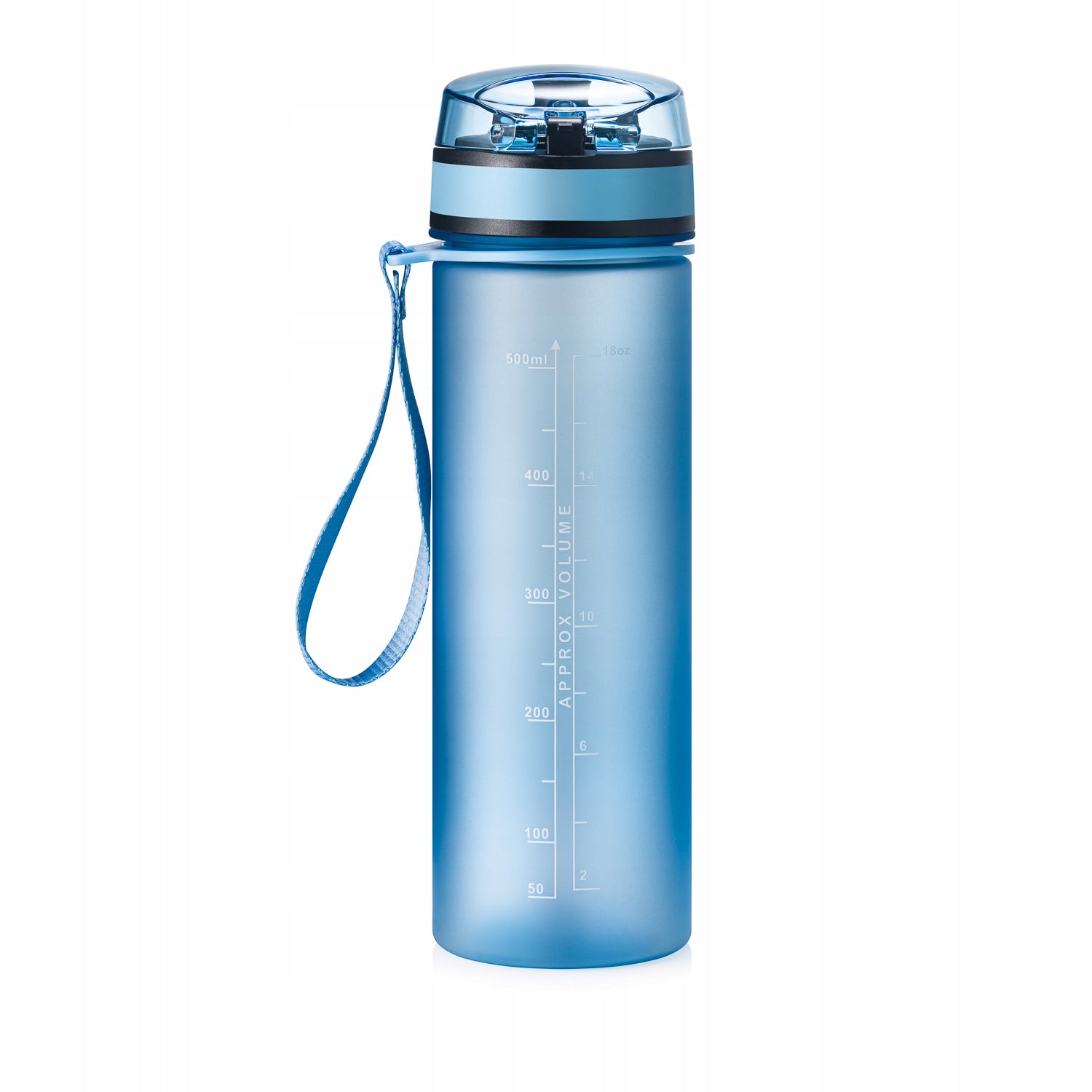 WATER BOTTLE 500ml TRITAN BLUE SPORTS WITH STRAINER AND GRADUATION Brand MEACTIVE