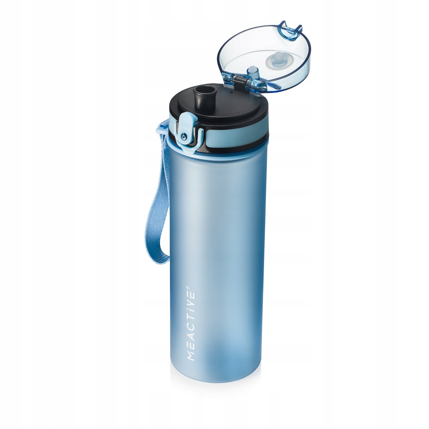 WATER BOTTLE 500ml TRITAN BLUE SPORTS WITH STRAINER AND GRADUATION Model ME-02BE