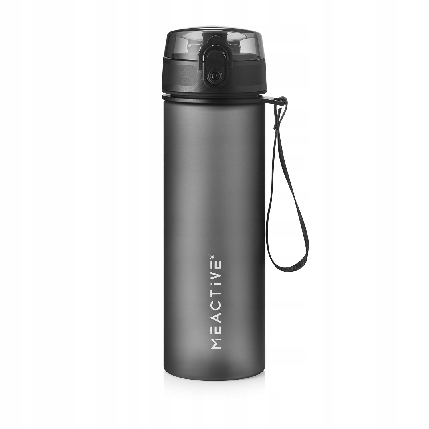 WATER BOTTLE 500ml TRITAN SPORTS BLACK WITH STRAINER AND GRADUATION Color black