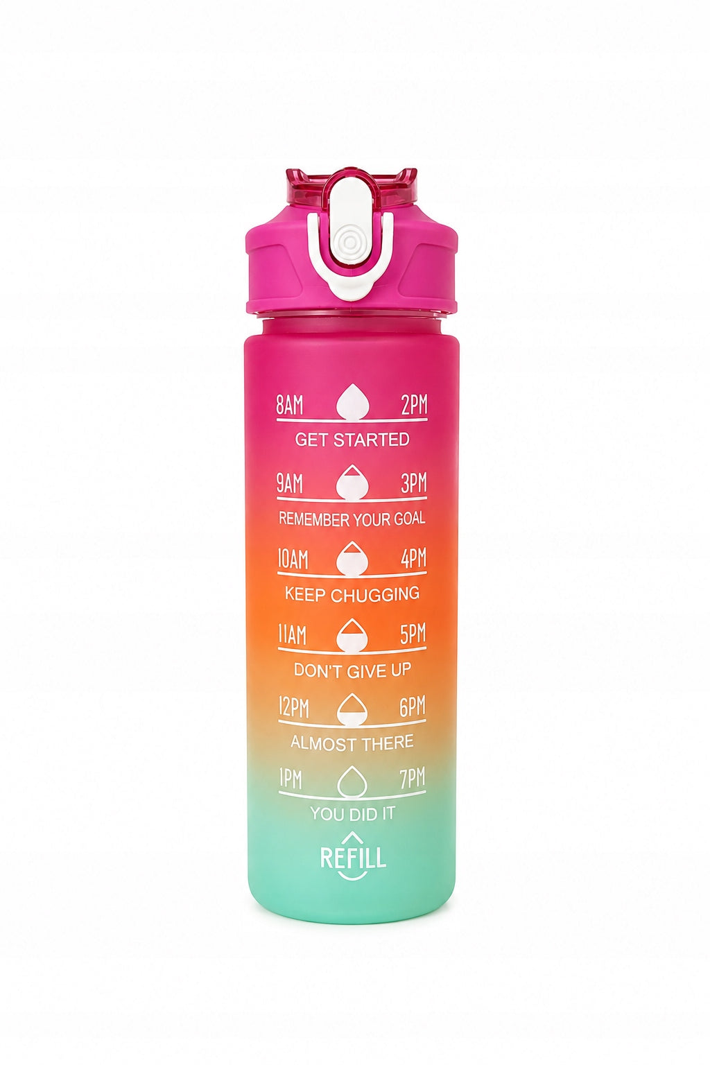 WATER BOTTLE 750 ML OMBRE WATER BOTTLE WITH MEASURE FITNESS GYM 750 Ml