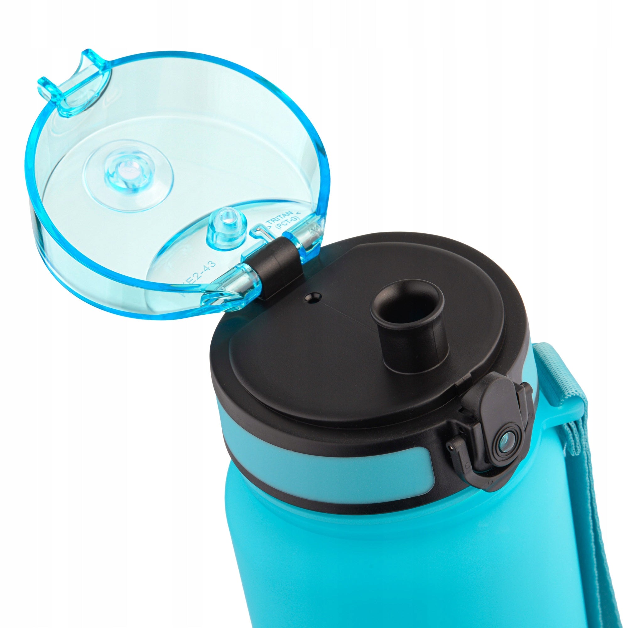 WATER BOTTLE 800ml TRITAN WITH STRAINER MOUTHPIECE HANDLE BPAfree Volume 800 ml