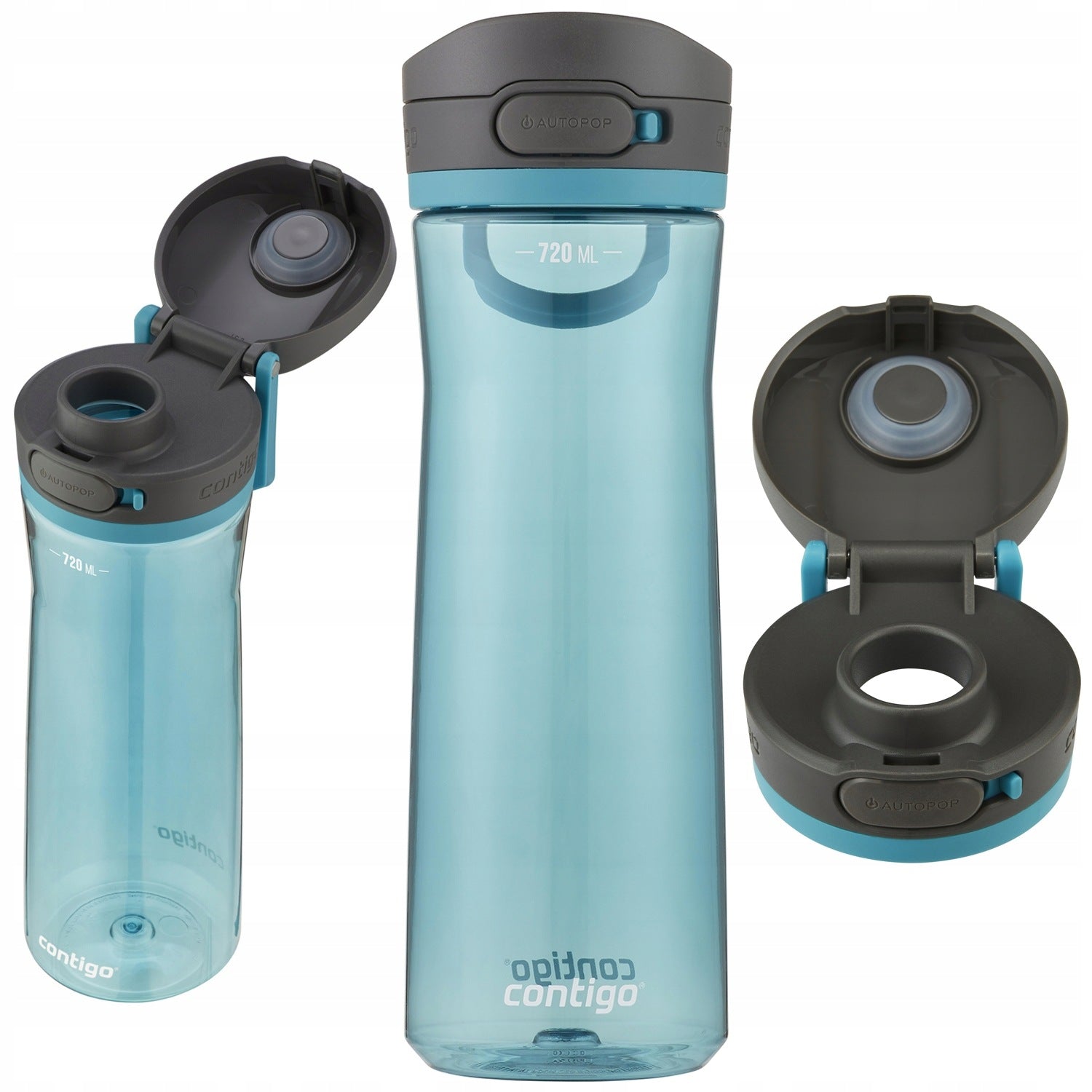 WATER BOTTLE CONTIGO JACKSON 2.0 720ml TURQUOISE DRINK BOTTLE