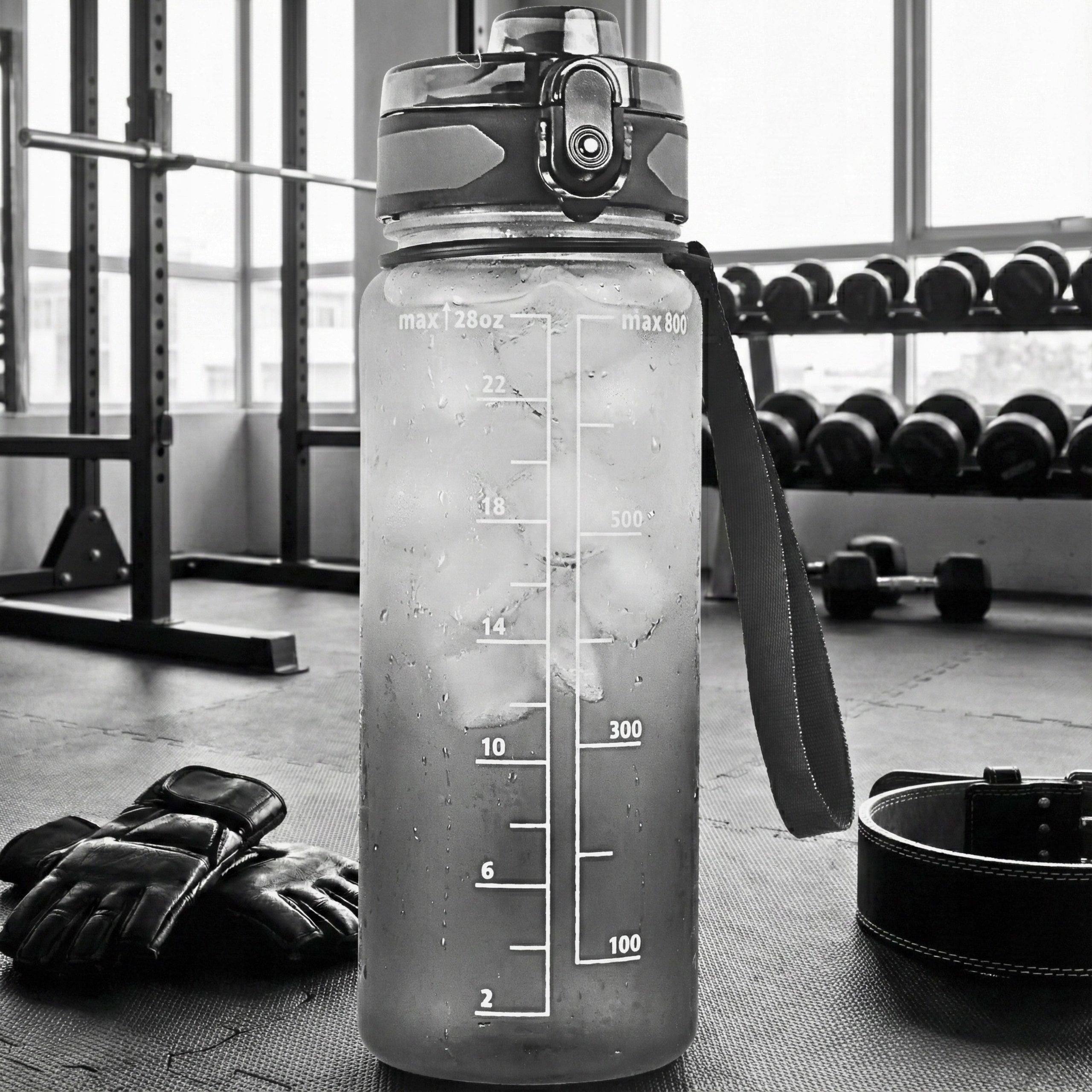 WATER BOTTLE DRINK TRITAN 800ML SEALED WATER BOTTLE WITH GRADUATION SPORT EAN (GTIN) 5905155036988