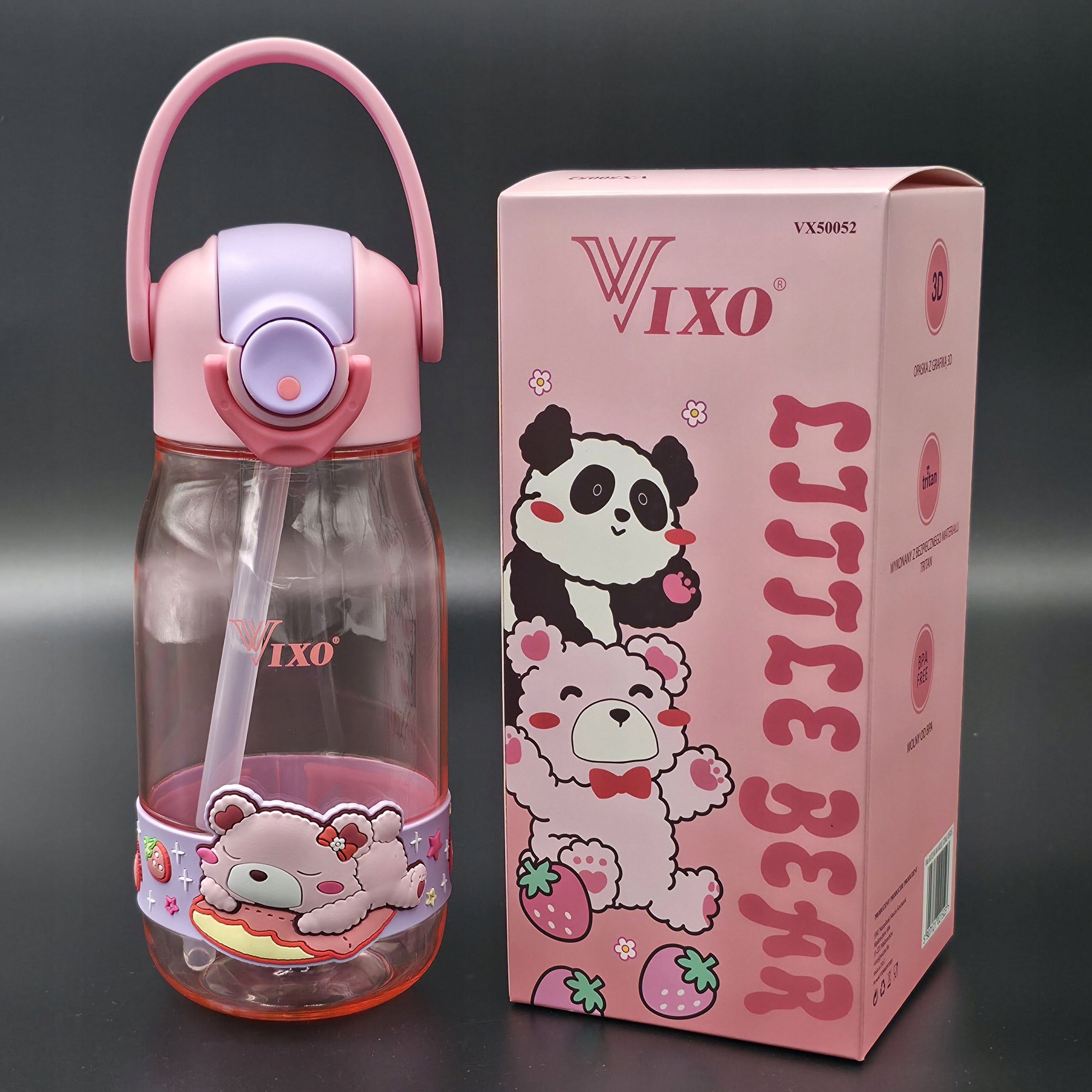 WATER BOTTLE FOR CHILDREN 520ml from Tritan Bottle for kindergarten school VIXO Packaging status original