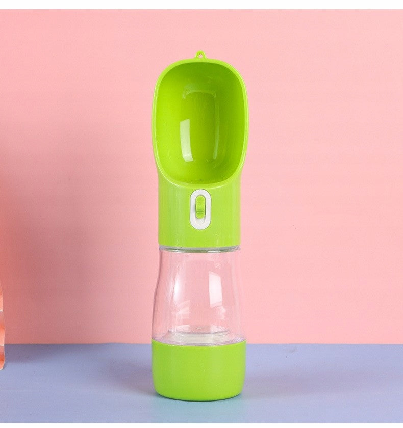 WATER BOTTLE FOR DOG MONTESSA WATER BOTTLE BOWL FOR PET GREEN 3IN1 458ml Manufacturer code 5903843210412