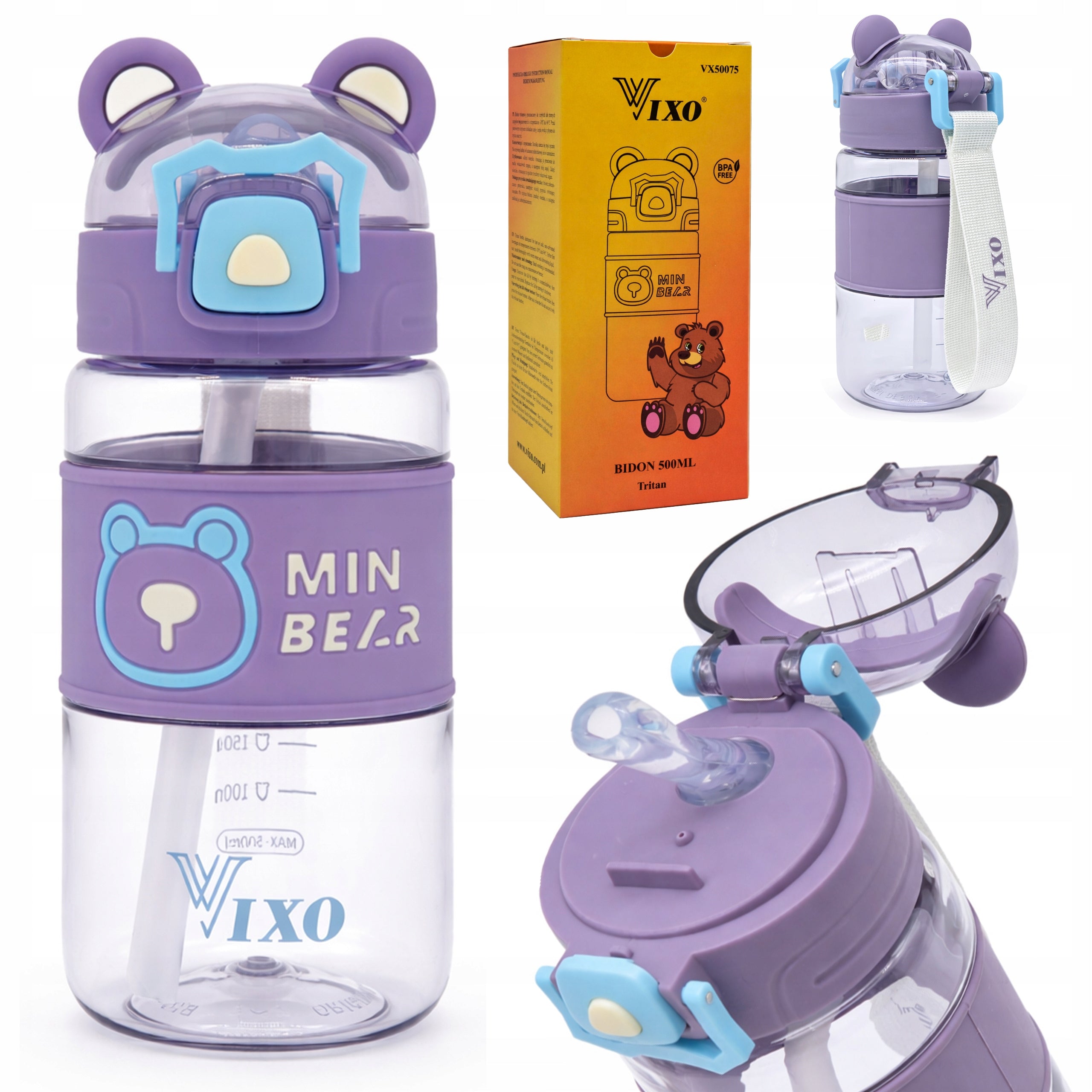 WATER BOTTLE FOR SCHOOL BOTTLE FOR CHILDREN 500ML BPA FREE