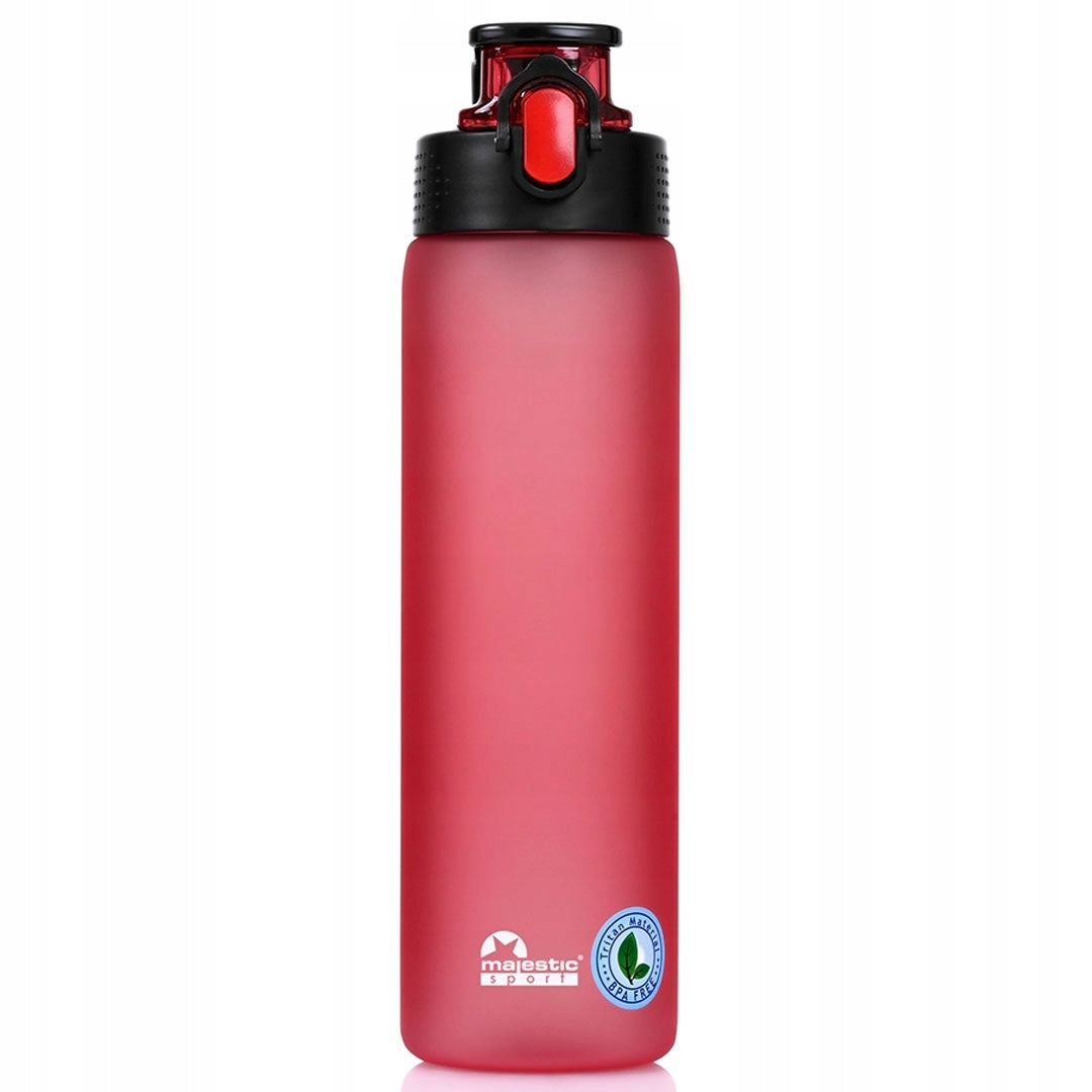 WATER BOTTLE MAJESTIC SPORT OKOSEI MAT TRITAN BPA FREE STRAINER 750 ml Color red