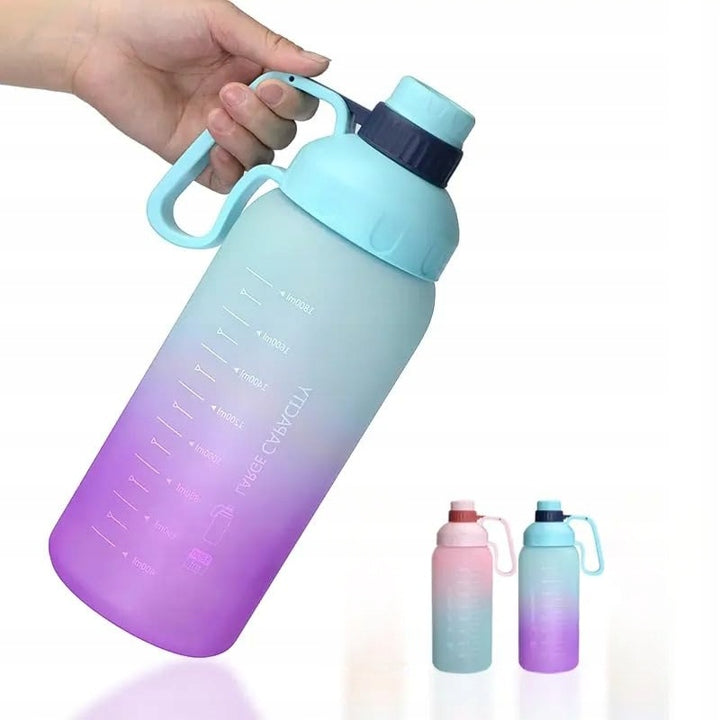 WATER BOTTLE MOTIVATIONAL WATER BOTTLE 1800ML WITH MEASURING CUP FOR WORK GYMS Manufacturer code 3375