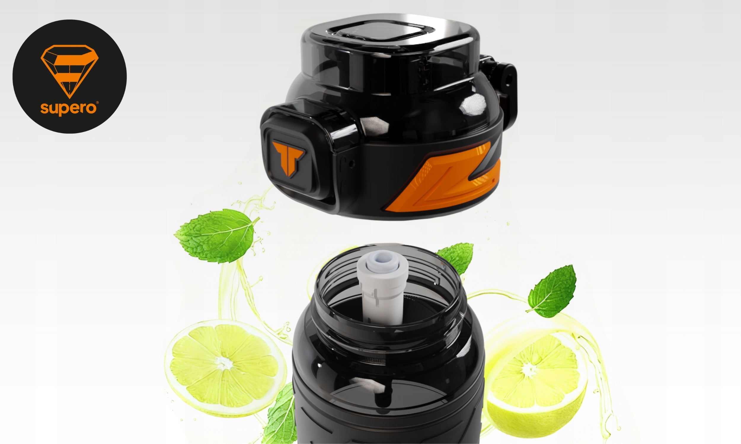 WATER BOTTLE SEALED BPA FREE TRITAN SPORTS WATER BOTTLE WITH MOUTHPIECE 1L Volume 1000 ml