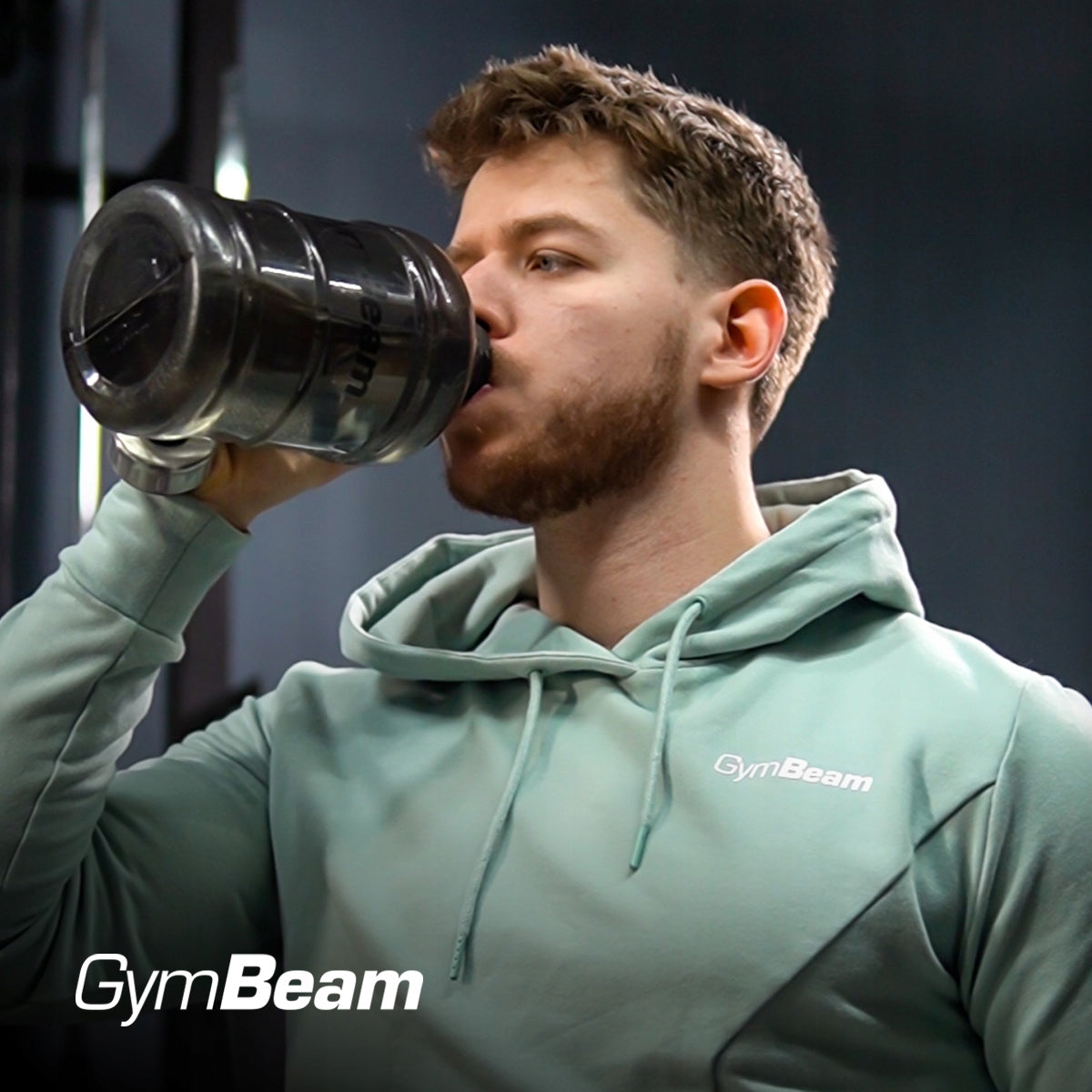 WATER BOTTLE SEALED GYM 1.89 l Black - GymBeam Additional features mouthpiece BPA-free