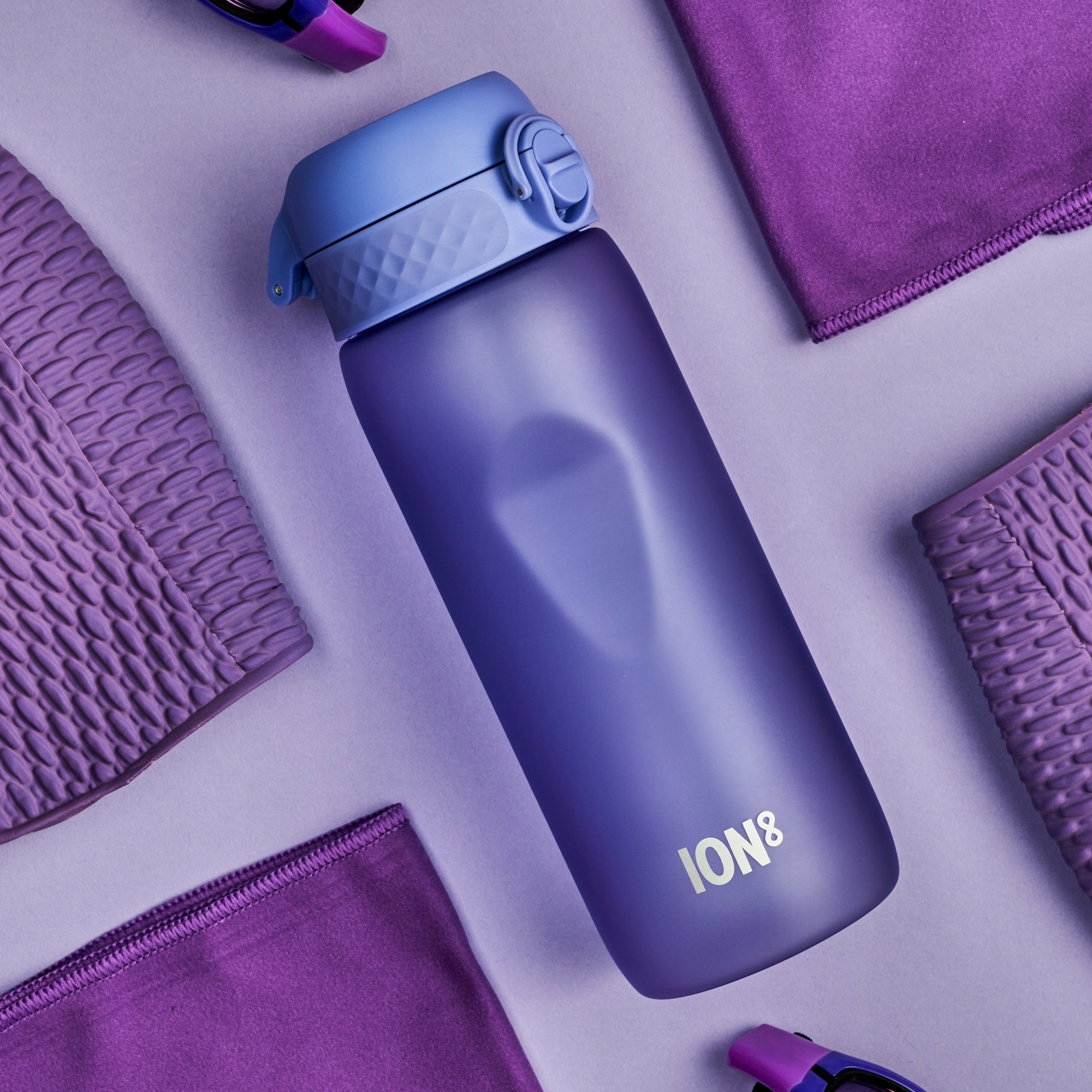 WATER BOTTLE SEALED LIGHT PURPLE SPORT GYM OFFICE YOGA BIKE ION8 0,75 LITER Packaging status original