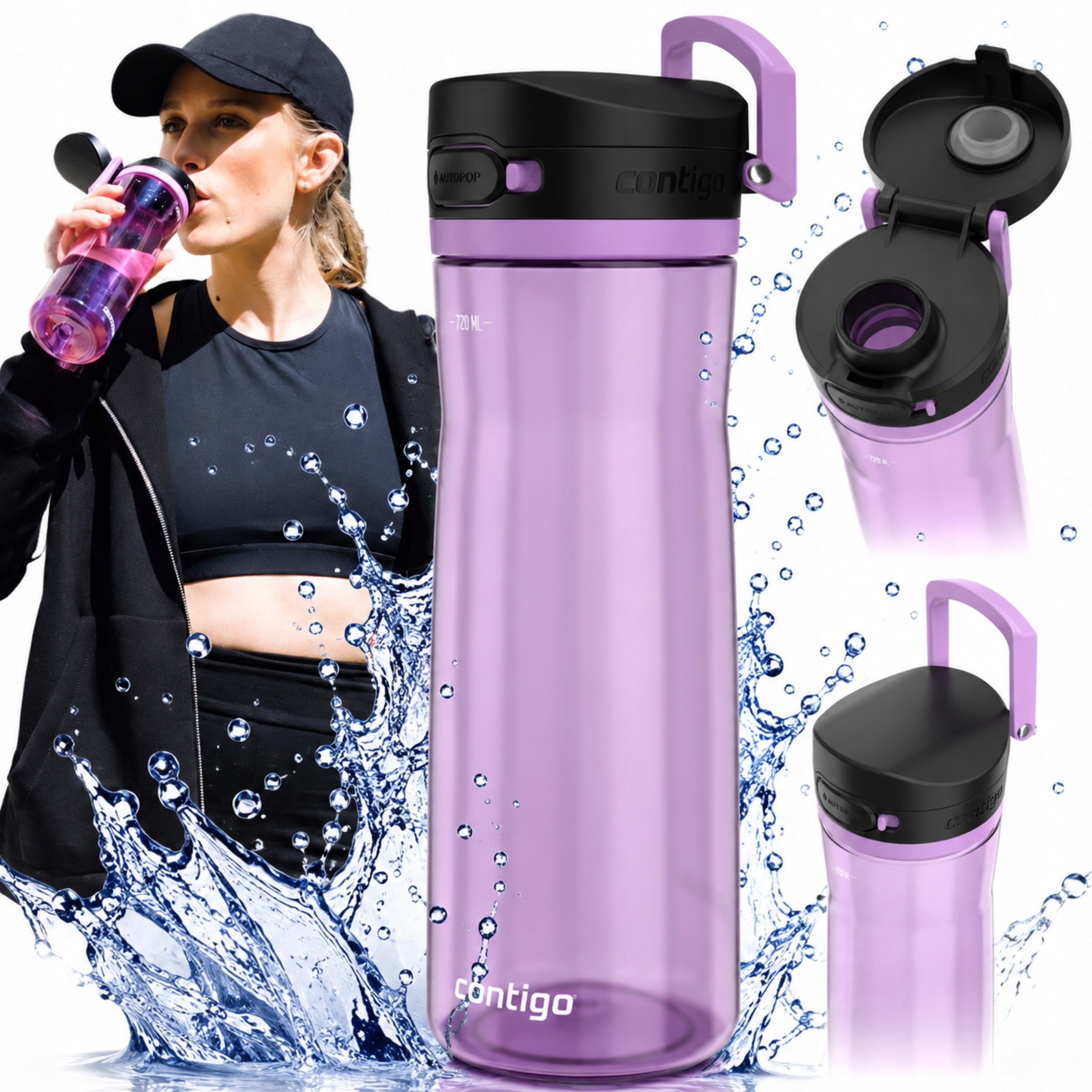 WATER BOTTLE SPORTS BOTTLE CONTIGO JACKSON 2.0 SEALED TRITAN 720ML
