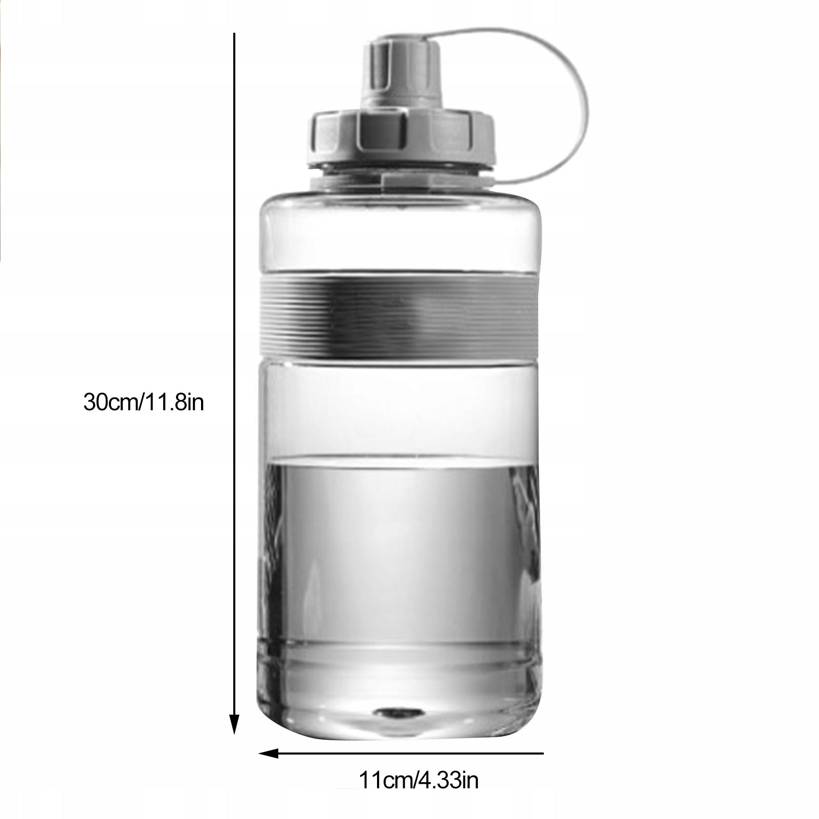 WATER BOTTLE SPORTS SCOOP STRAW HOLDER MOTIVATIONAL TRAINING 2L Brand no brand