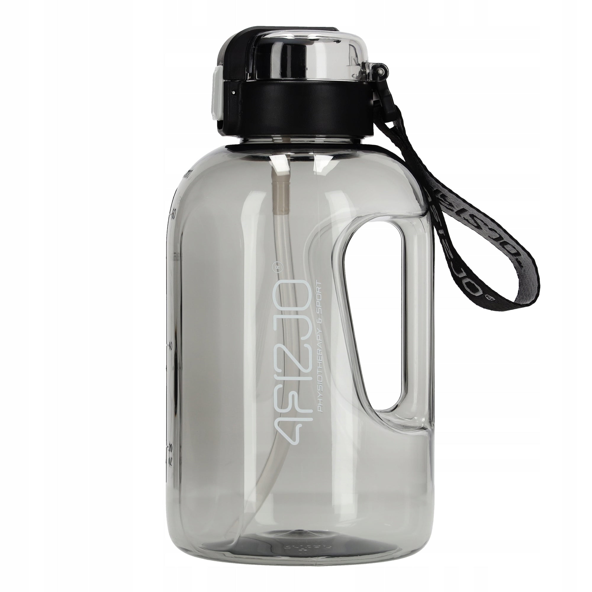 WATER BOTTLE SPORTS SCOOP STRAW HOLDER MOTIVATIONAL TRAINING 2L Manufacturer code Butelka na wodę bidon WB22