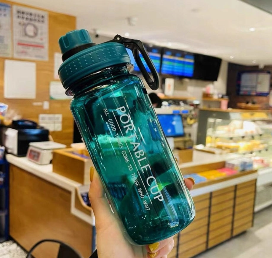 WATER BOTTLE SPORTS WATER BOTTLE LIGHT FITNESS GYM 600ML BLUE Volume 600 ml