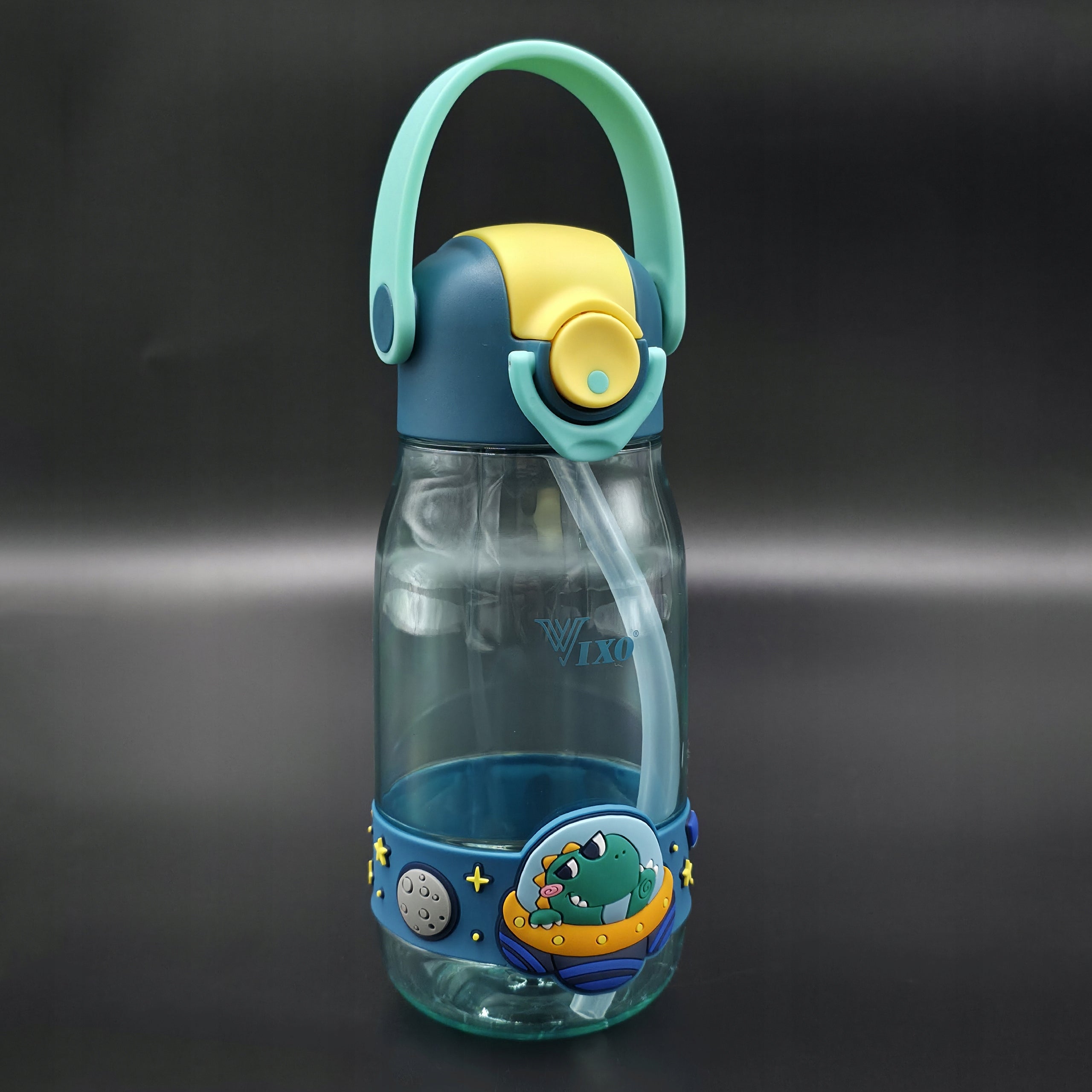 WATER BOTTLE VIXO 520ML BPA FREE FOR CHILDREN WATER BOTTLE WITH REUSABLE STRAW Model Bidon do szkoły dla dzieci butelka ze słomką