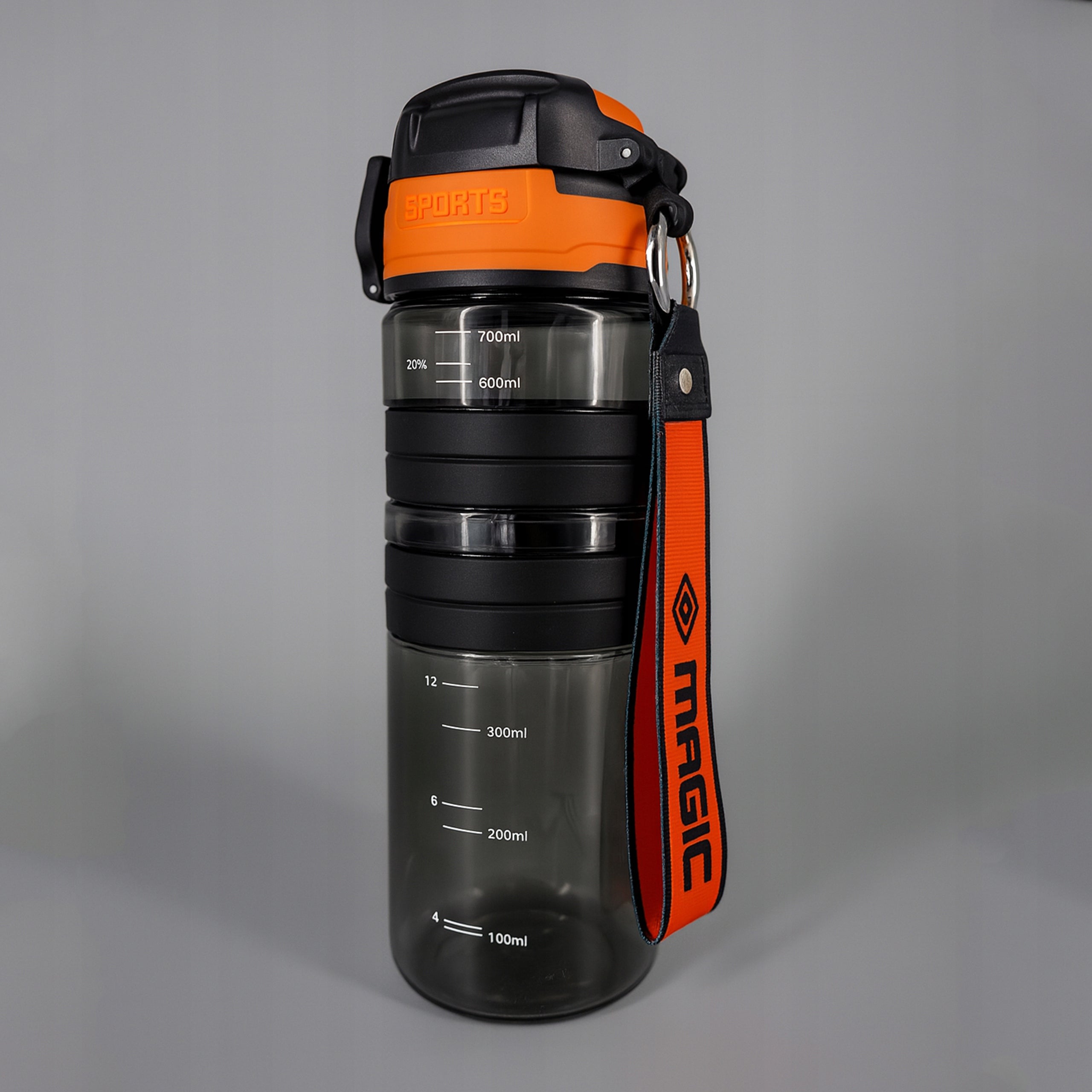 WATER BOTTLE VIXO 700ML BPA FREE FOR WATER TRITAN SEALED WITH SPORTS MEASURING CUP Brand VIXO