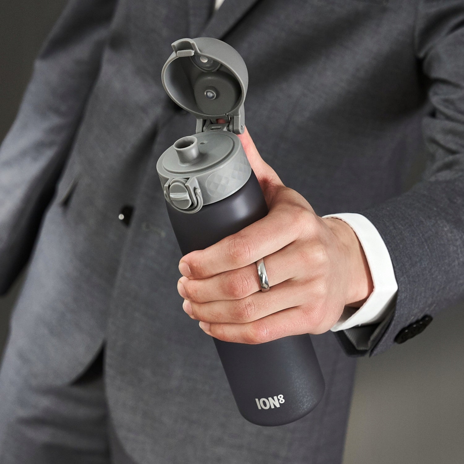 WATER BOTTLE WITH MOUTHPIECE - PZH CERTIFICATE- ELEGANT PREMIUM - ION8 0,5 L 500 ml Brand Ion8