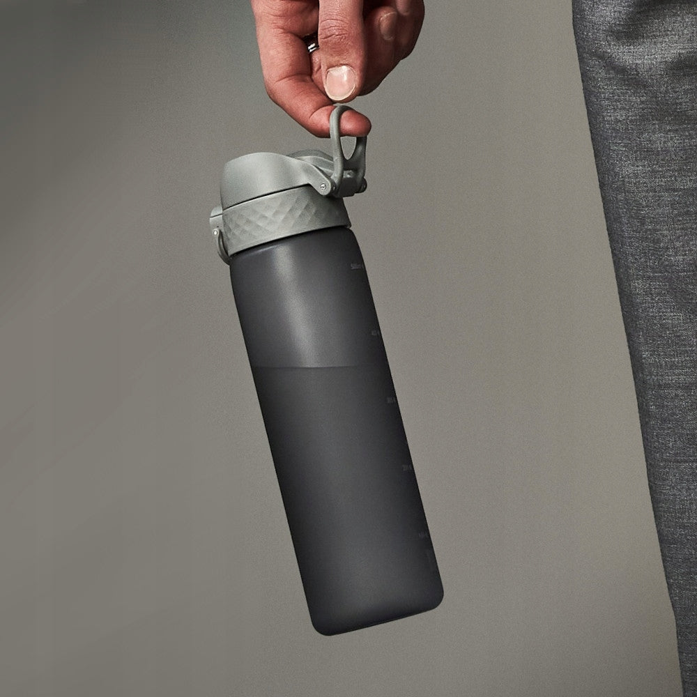 WATER BOTTLE WITH MOUTHPIECE - PZH CERTIFICATE- ELEGANT PREMIUM - ION8 0,5 L 500 ml Model I8RF500GRY