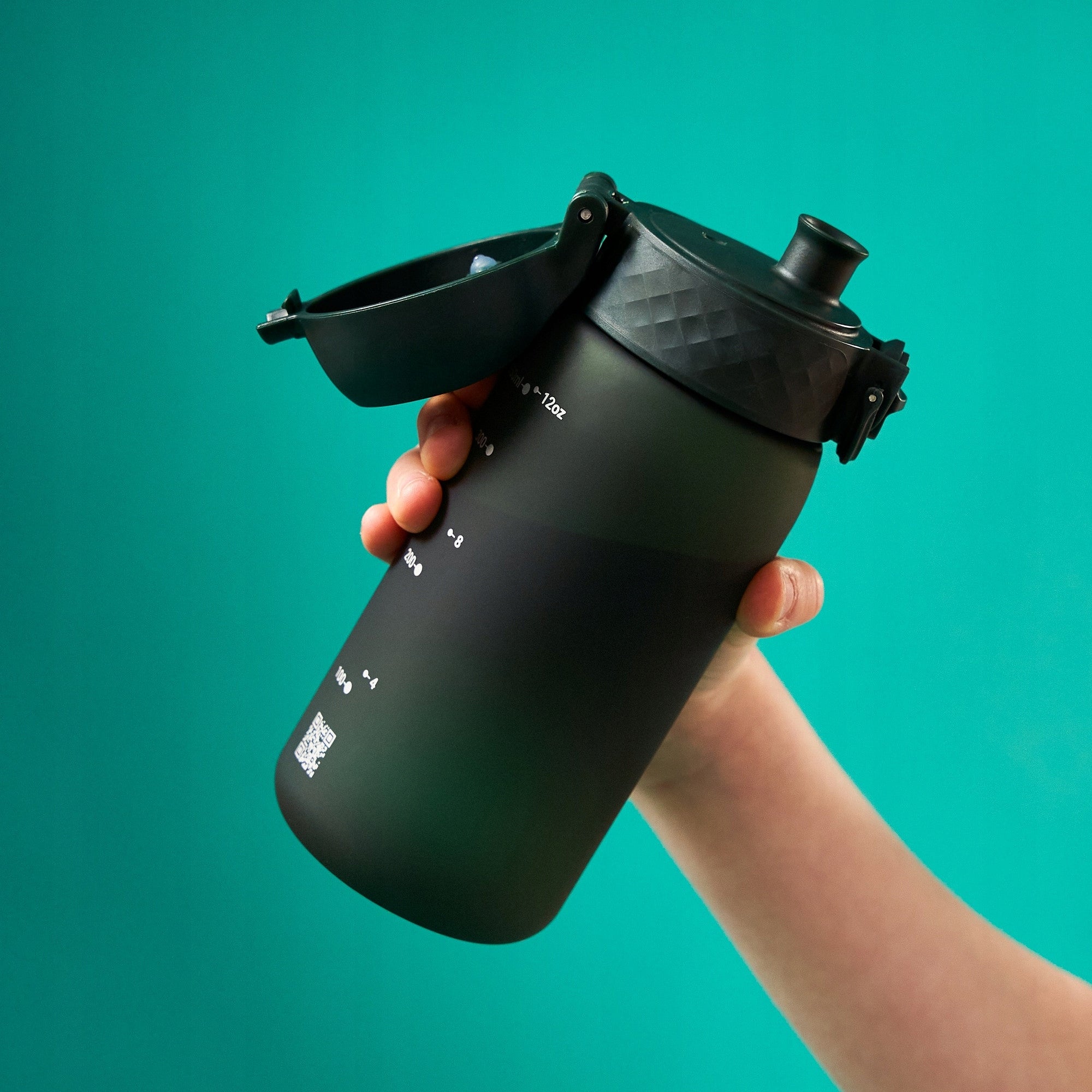 WATER BOTTLE WITH OPENING LOCK MILITARY GREEN HARD MOUTHPIECE ION8 0,35 L Brand Ion8