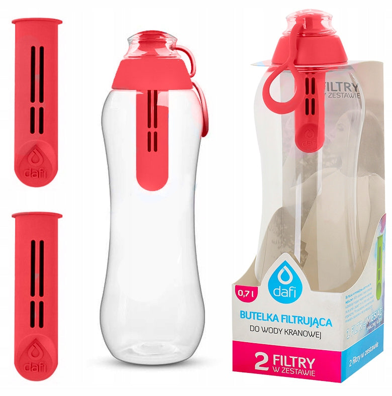 WATER FILTER BOTTLE DAFI 0,7 + 2 CARTRIDGE FILTERS + 3 CAPS | DAFI EAN (GTIN) 5907057955039