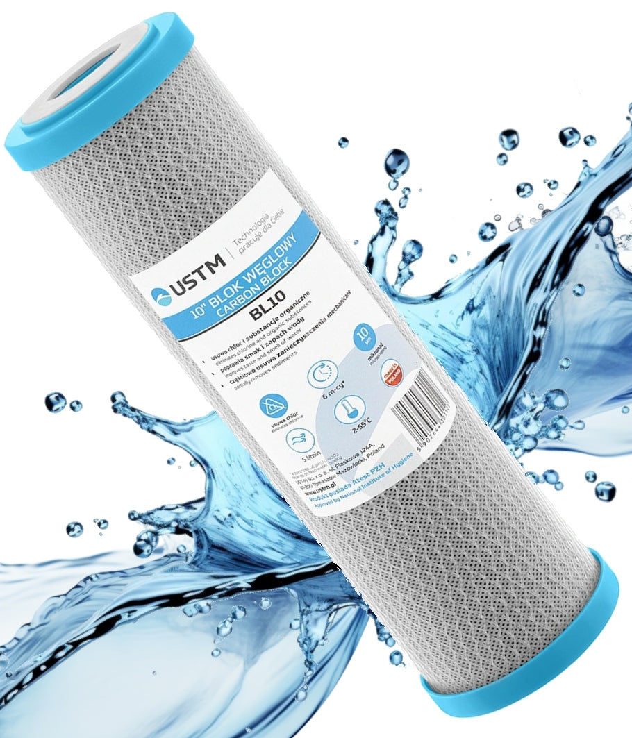WATER FILTER CARBON CARTRIDGE 10" CARBON BLOCK BL10 USTM WATER TREATMENT PLANT USTM