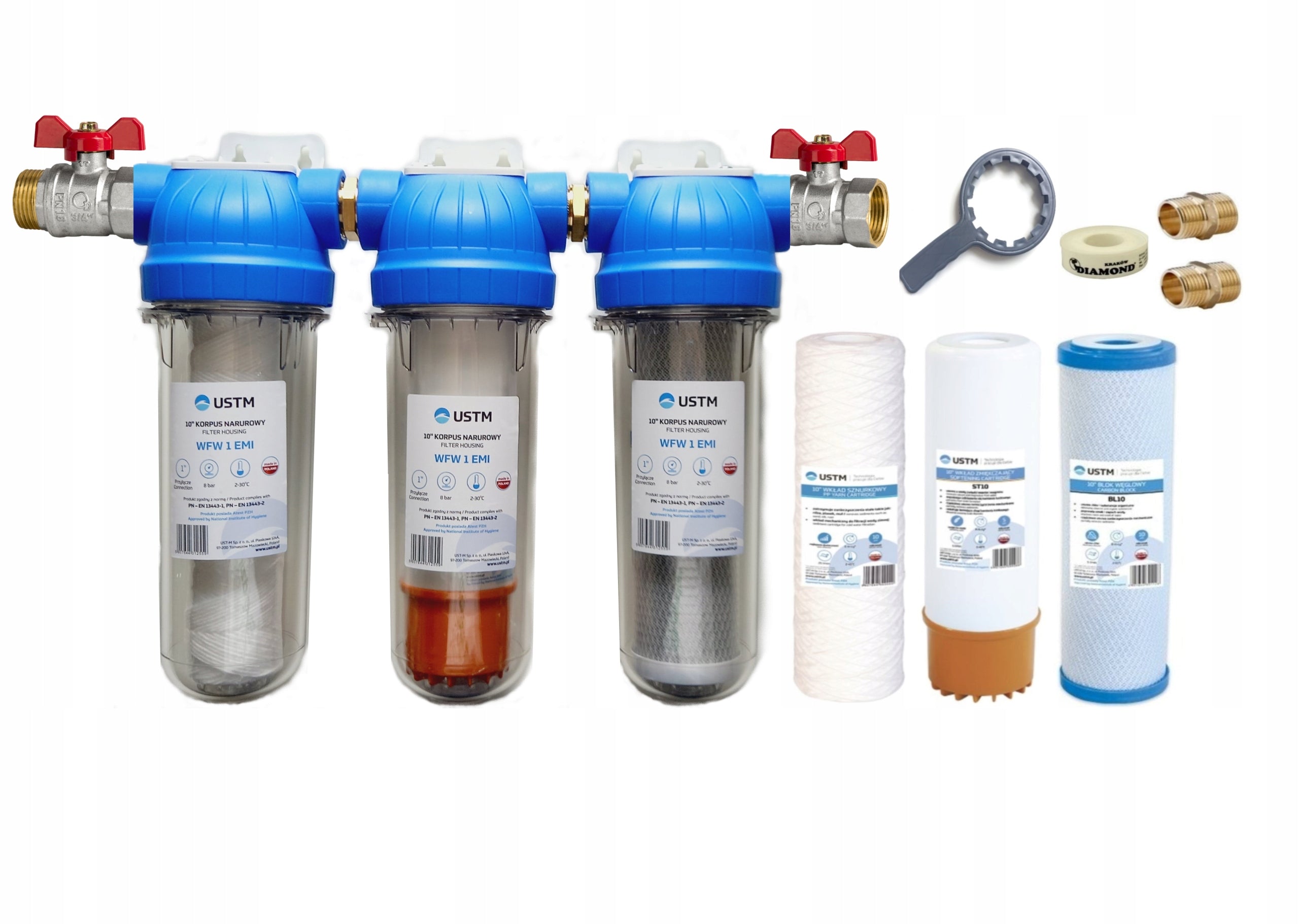 WATER FILTER CARBON PRE-SOFTENER 3/4'' VALVE