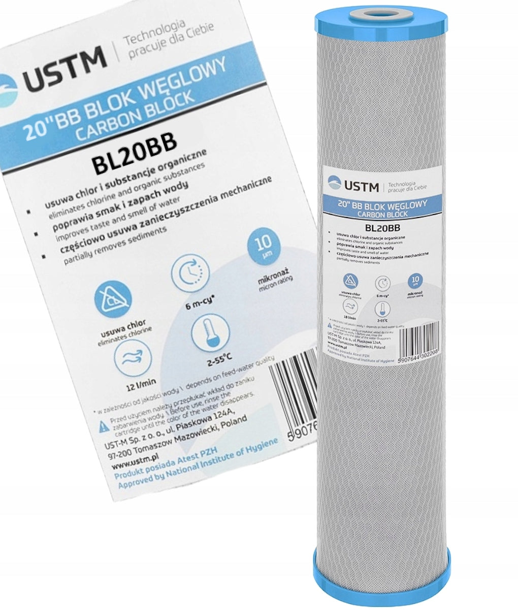 WATER FILTER CARTRIDGE CARBON BLOCK 20'' BIG BLUE