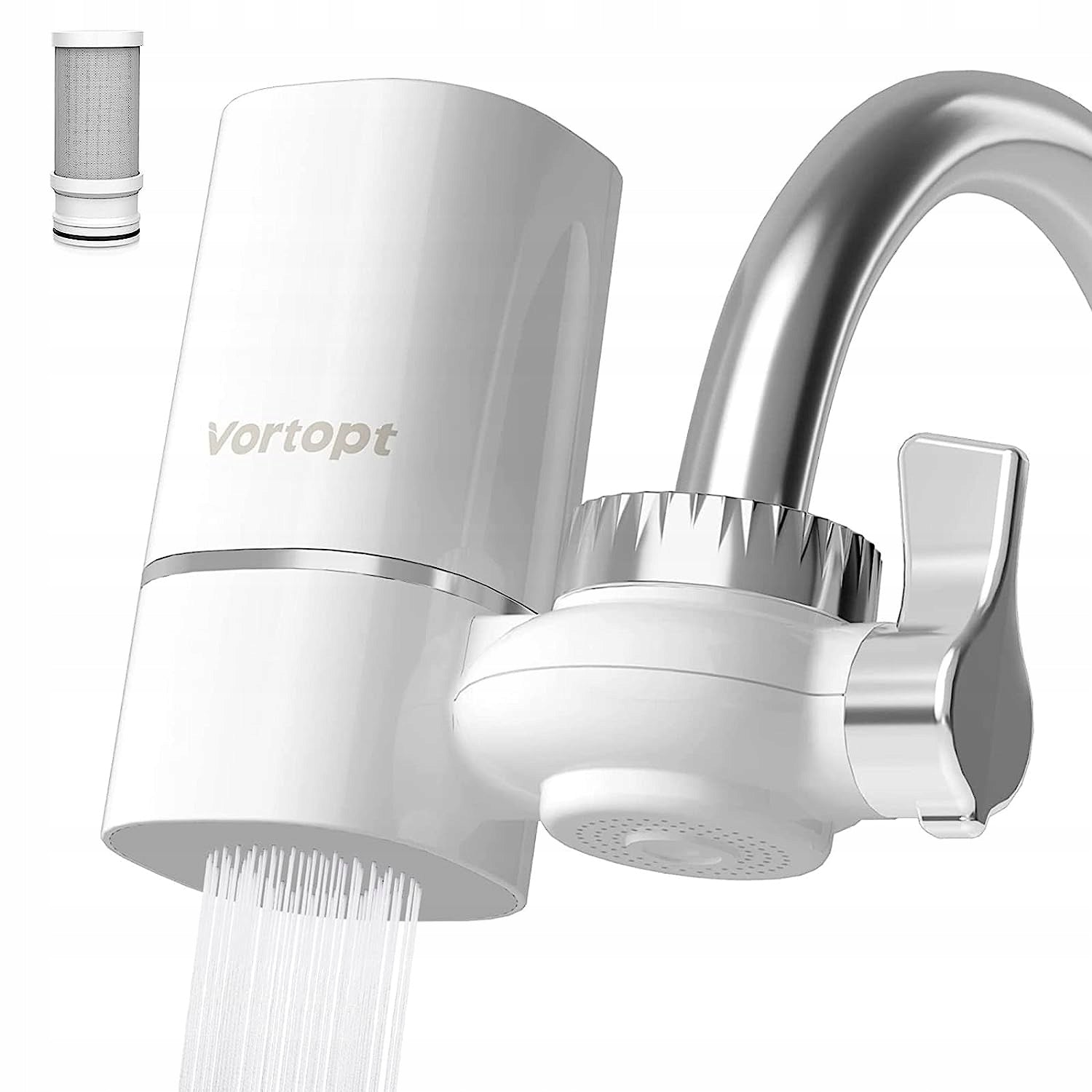 WATER FILTER FOR KITCHEN FAUCET Vortopt NSV water purification + 1 water filter