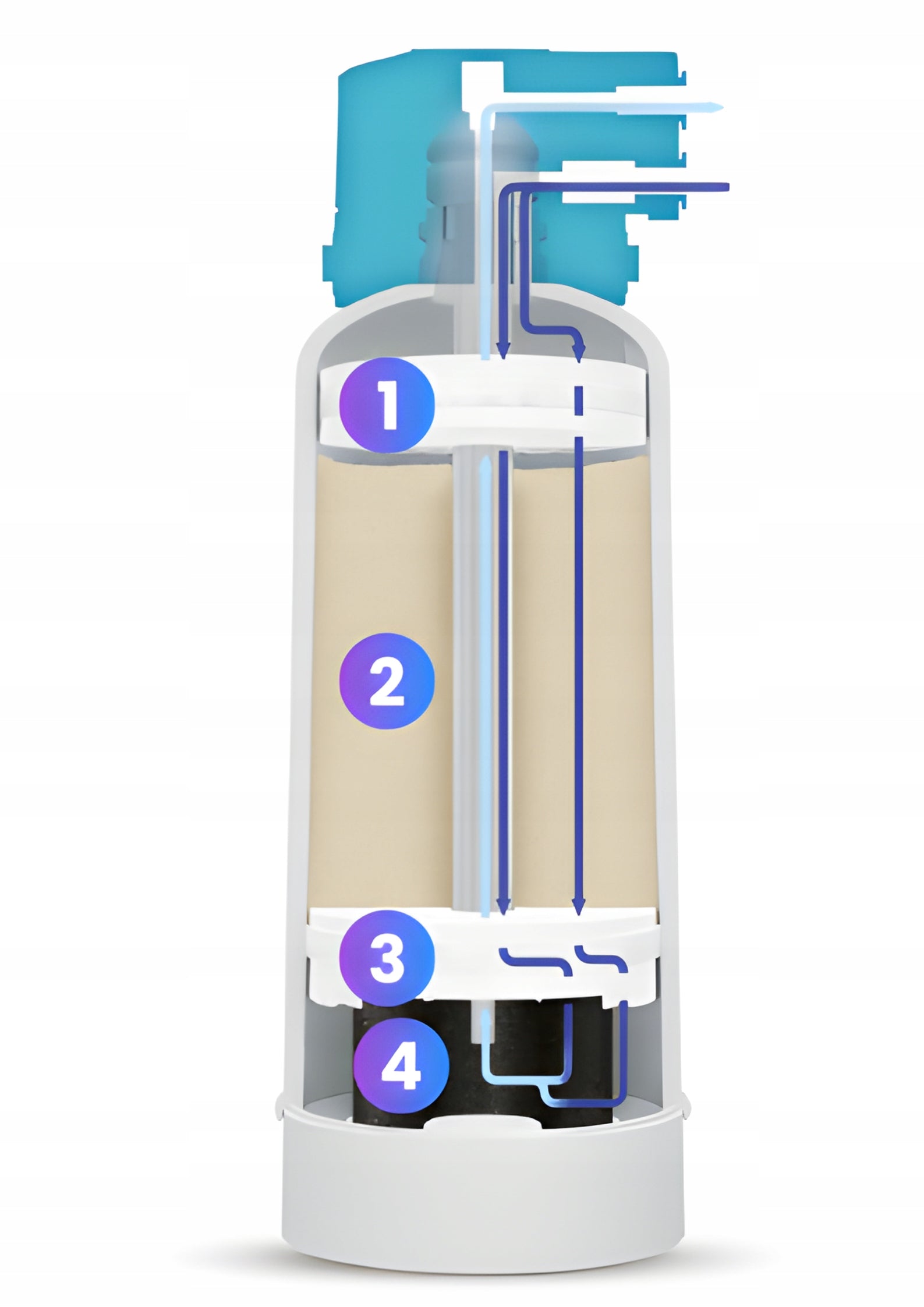 WATER FILTER FOR SINK DAFI FLOW COMFORT D-1 AND SPOUT ALTO CHROME SILVER Packaging status original