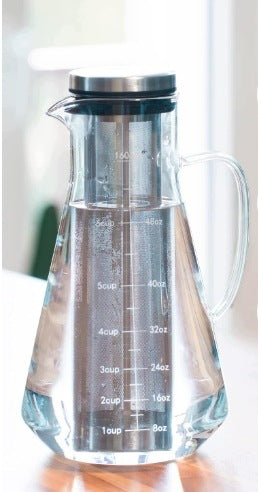 WATER FILTER JUG 1,6 L GLASS WITH CARBON BINCHOTAN 40 G Manufacturer code Dzbanek filtrujący