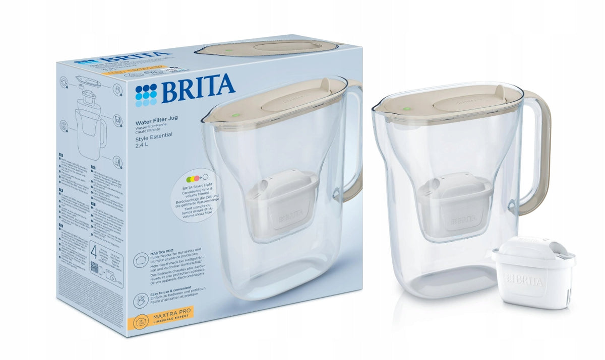 WATER FILTER JUG STYLE 2,4L 1 CARTRIDGE MAXTRA BRITA SAND