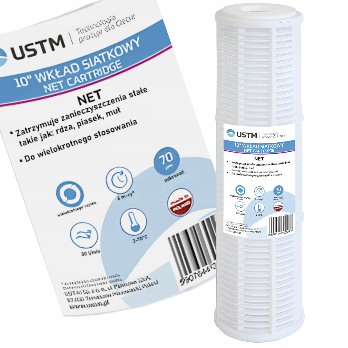 WATER FILTER REUSABLE 10' MESH CARTRIDGE