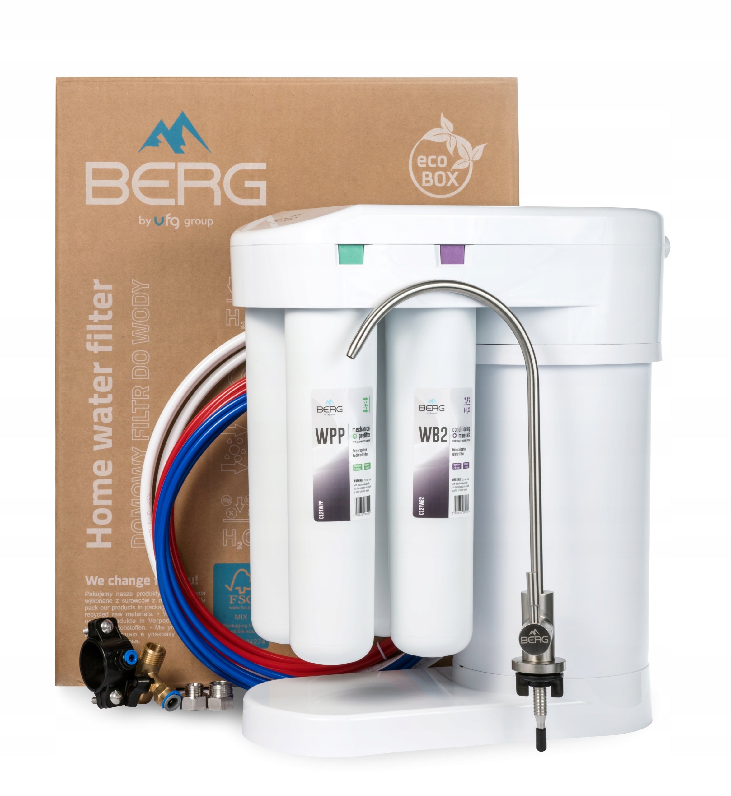 WATER FILTER REVERSE OSMOSIS BERG 50 GPD MINERALIZER