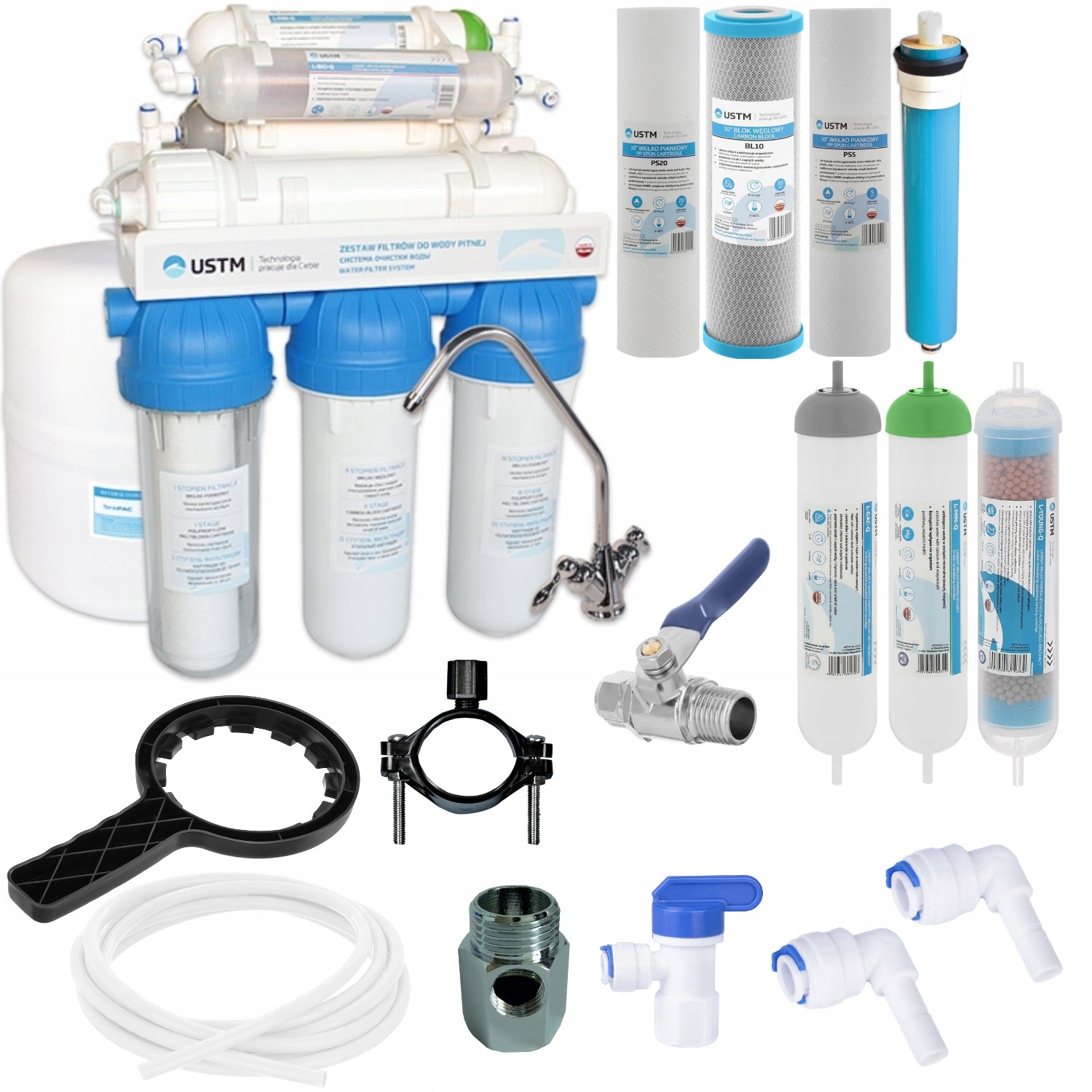 WATER FILTER RO7 REVERSE OSMOSIS IONIZER USTM