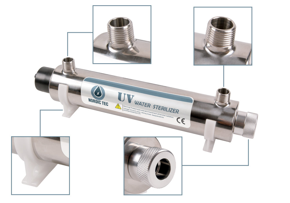 WATER FILTER UV STERILIZER water lamp 55W Nordic Tec PHILIPS - PZH Certificate Brand Nordic Tec