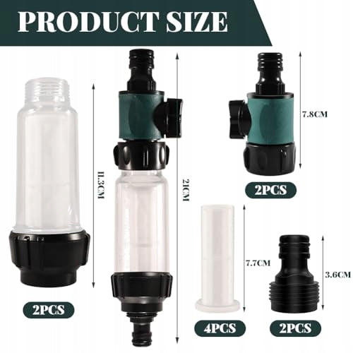 WATER FILTERS CAMPING CARAVAN SET OF 2 PIECES ADAPTER Model B0F5H7B1GK