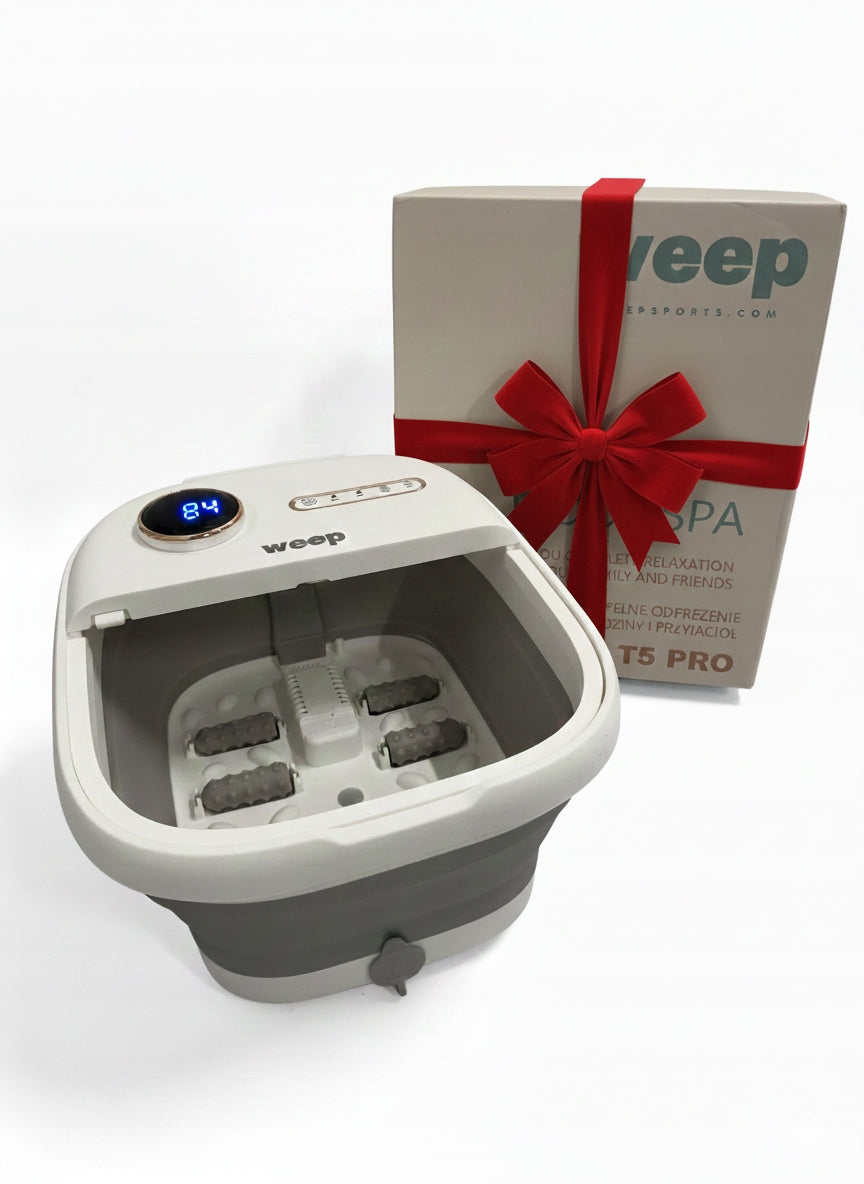 WATER FOOT MASSAGER WEEP T5 PRO FOLDING HYDROMASSAGER HEATING ROLLER 500W