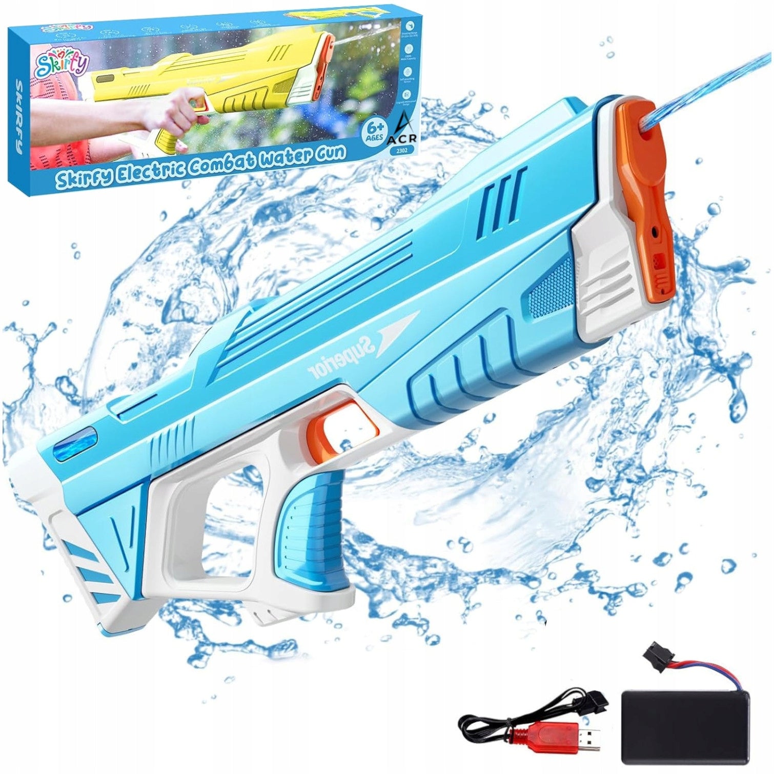 WATER GUN AUTOMATIC ELECTRIC BATTERY GUN WATER GUN