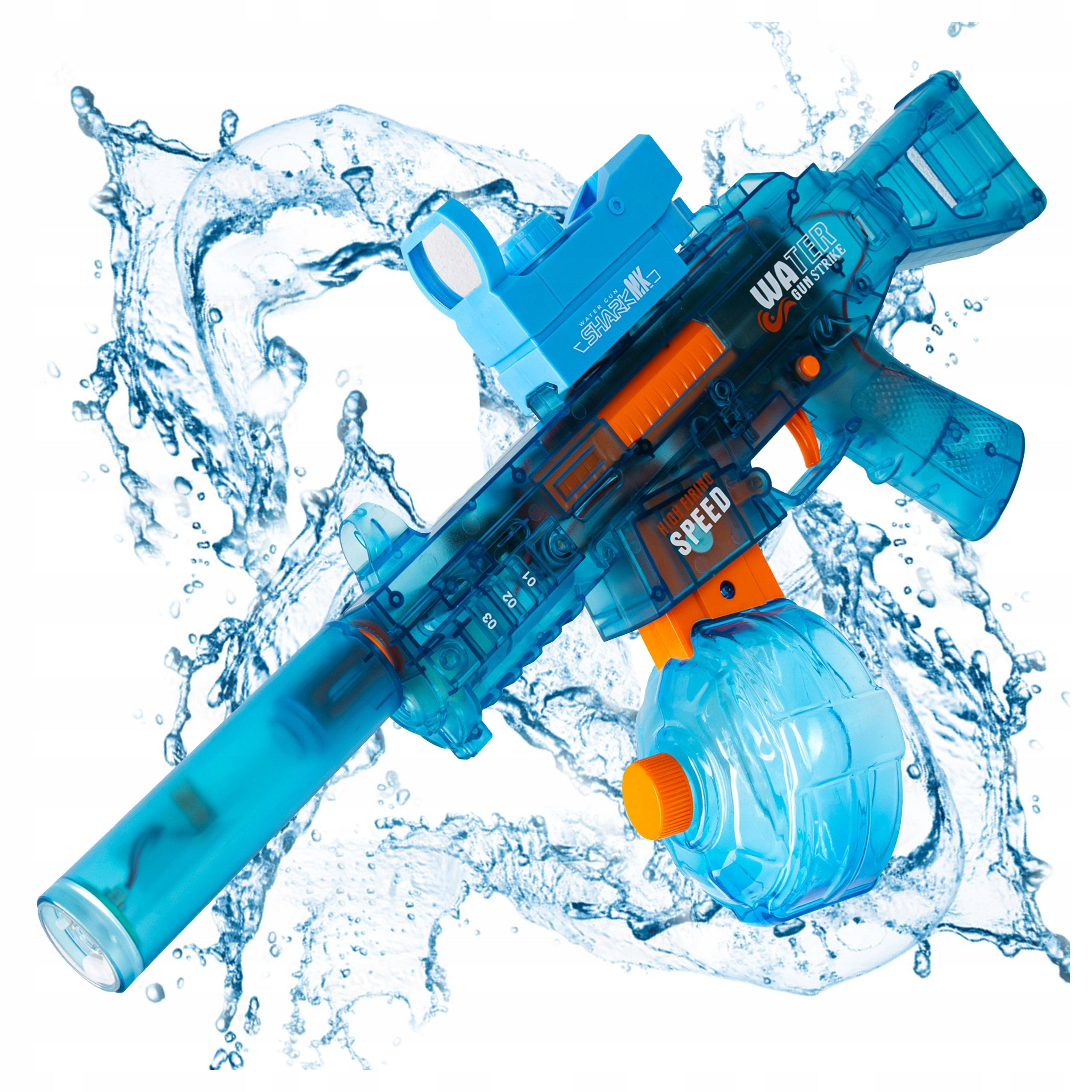 WATER GUN AUTOMATIC THROWER RIFLE FOR BATTERY LED