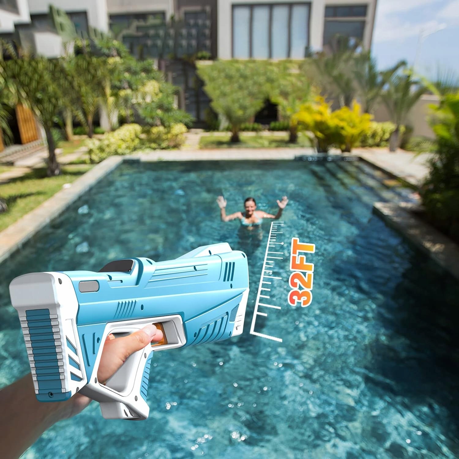 WATER GUN ELECTRIC PITCHER FOR KIDS charging + 500mah Aku Packaging status original