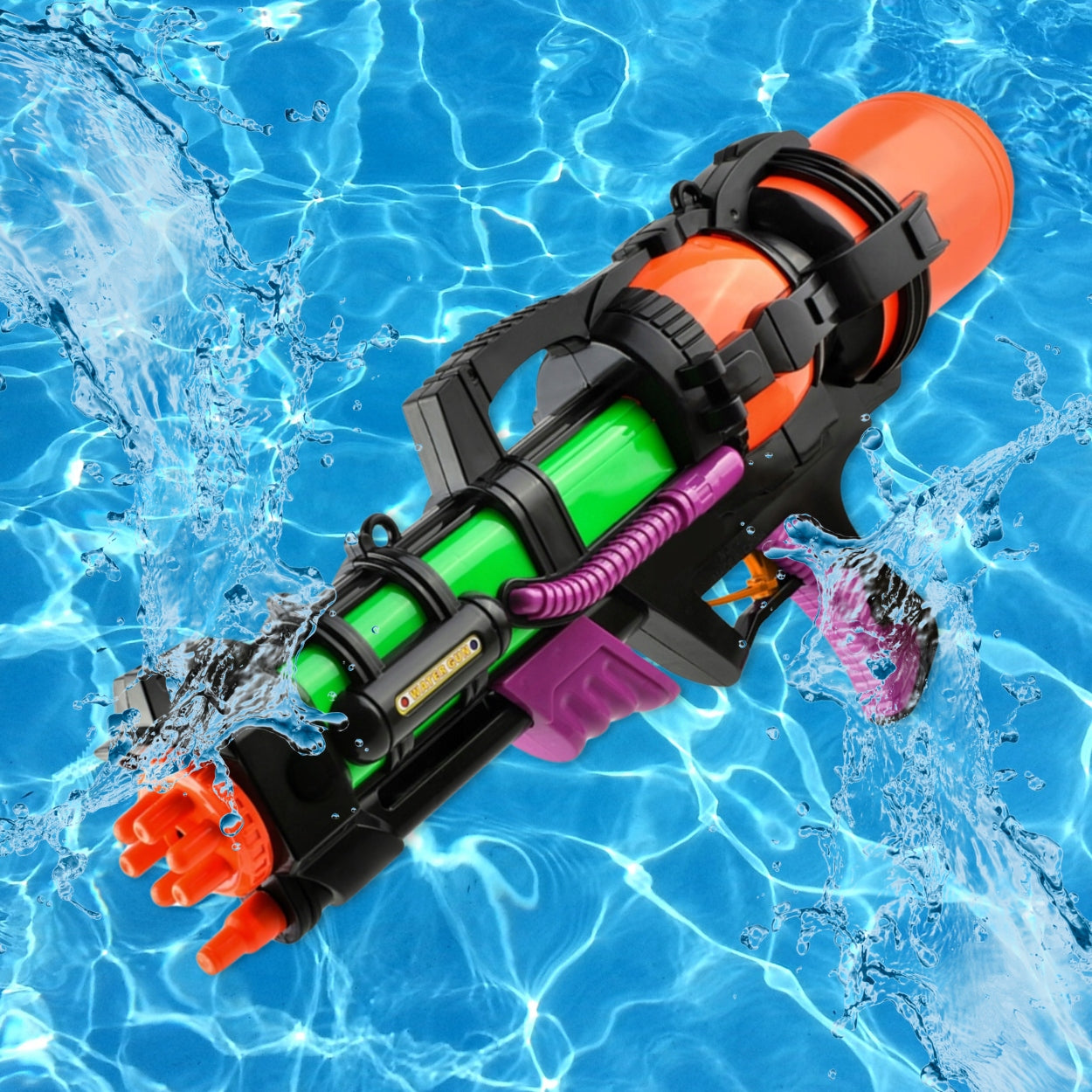WATER GUN LARGE WATER CANNON RIFLE FOR CHILDREN RANGE 6M LARGE 60CM Character/Title none