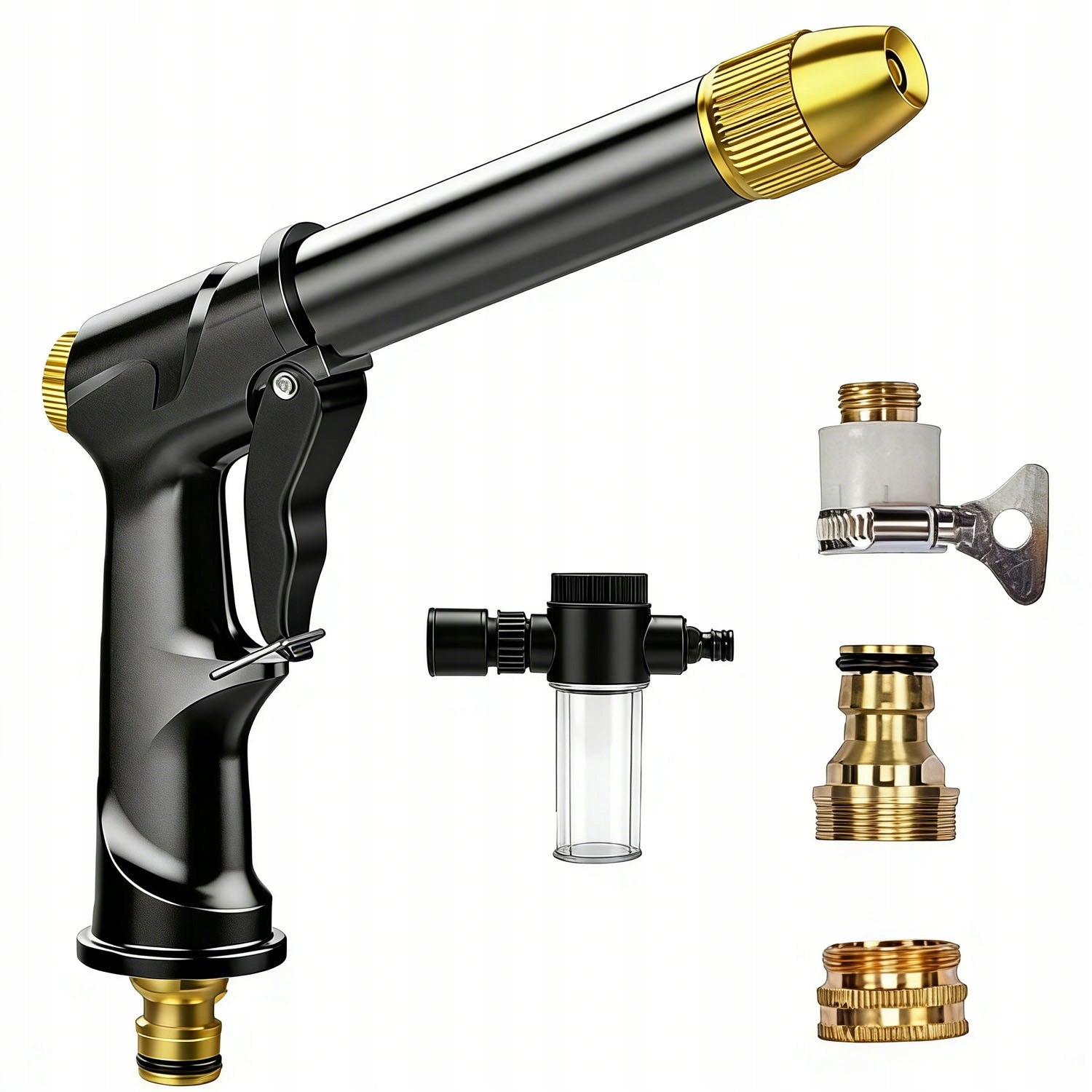 WATER GUN WATERING HOSE GARDEN SPRINKLER CAR PRESSURE ADJUSTMENT Packaging status original