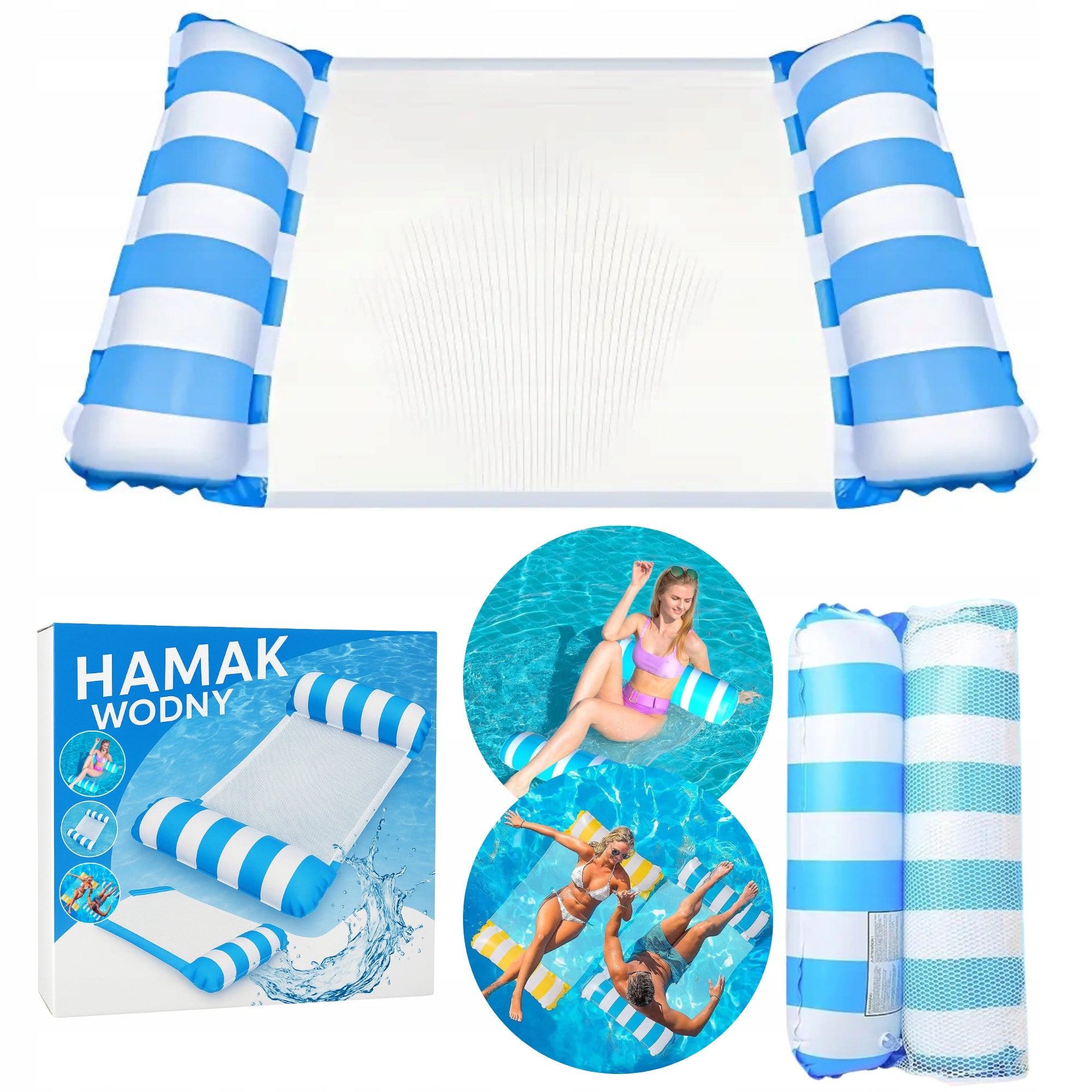 WATER HAMMOCK MATTRESS Swimming Chair Inflatable For Pool Beach Chair